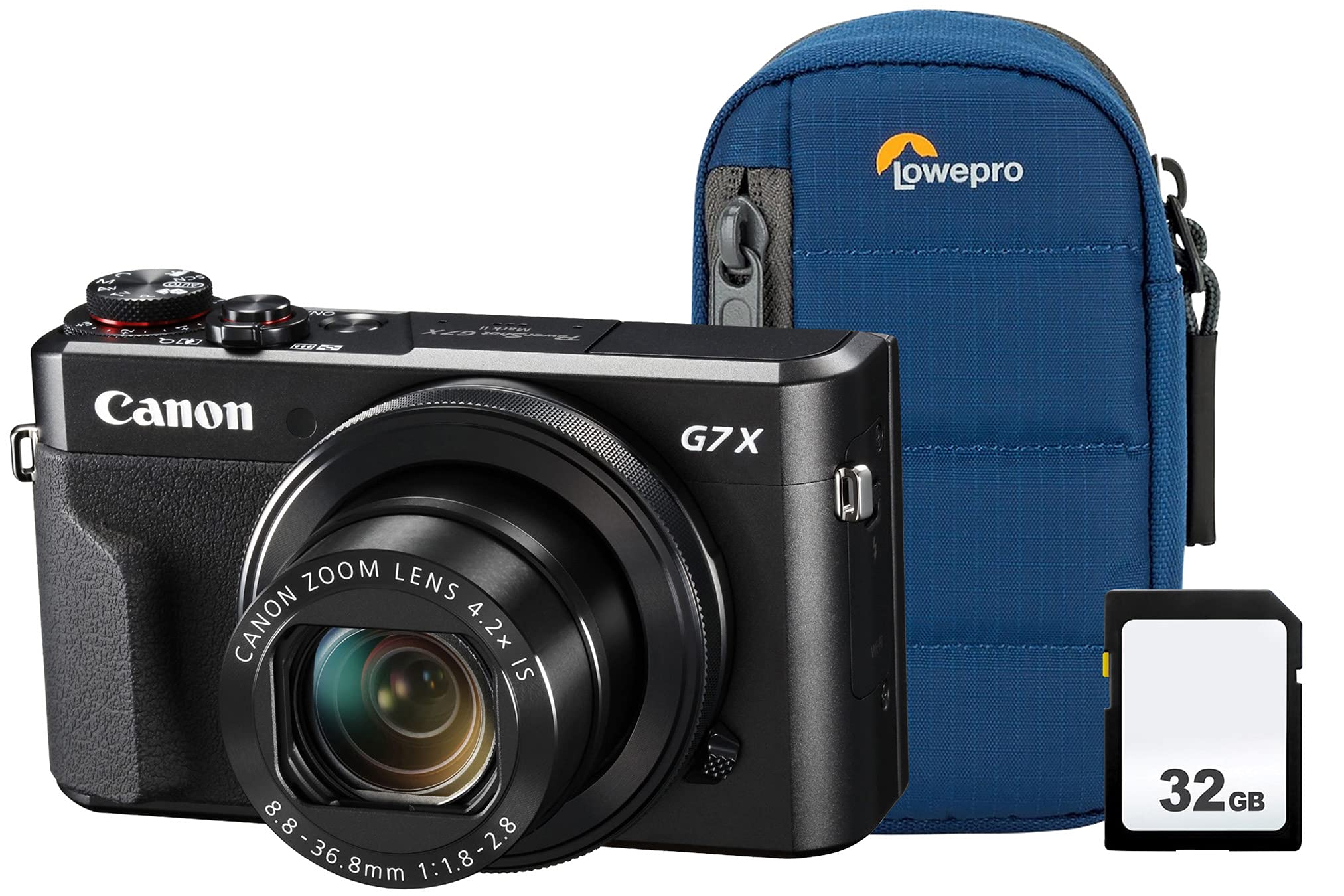Buy Canon Power G7X MK II Camera with Case and 32 GB SD Card Black