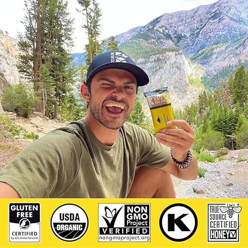 Miniatura 4 de Kate's Real Food Barras de granola orgánicas paquete de 12 unidades, energía limpia, ingredientes orgánicos, sin gluten, sin OMG, aperitivo