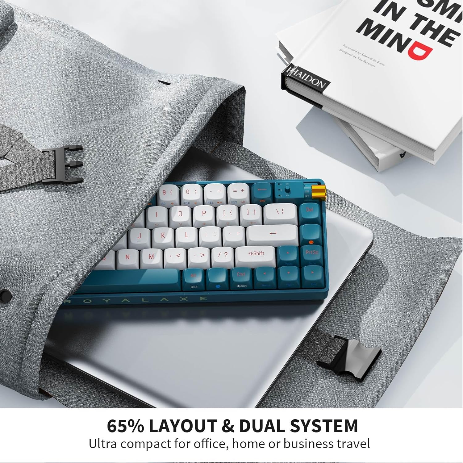 ROYALAXE R68 keyboard with 2.4GHz USB receiver