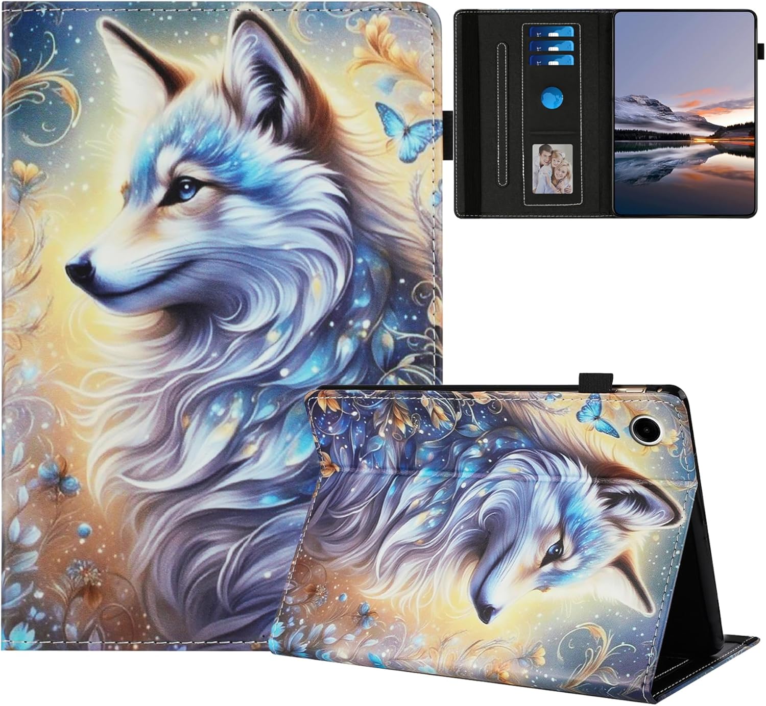 DayQiQiPu Case for Amazon Fire HD 8 (8 Inch, 6th/7th/8th Gen, 2016/2017/2018) PU Leather Arctic Wolf Pattern Flip Card Slots Holder Stand with Auto Wake/Sleep Protective Cover,06 DayQiQiPu Case for Amazon Fire HD 8 (8 Inch, 6th/7th/8th Gen, 2016/2017/2018) PU Leather Arctic Wolf Pattern Flip Card Slots Holder Stand with Auto Wake/Sleep Protective Cover,06