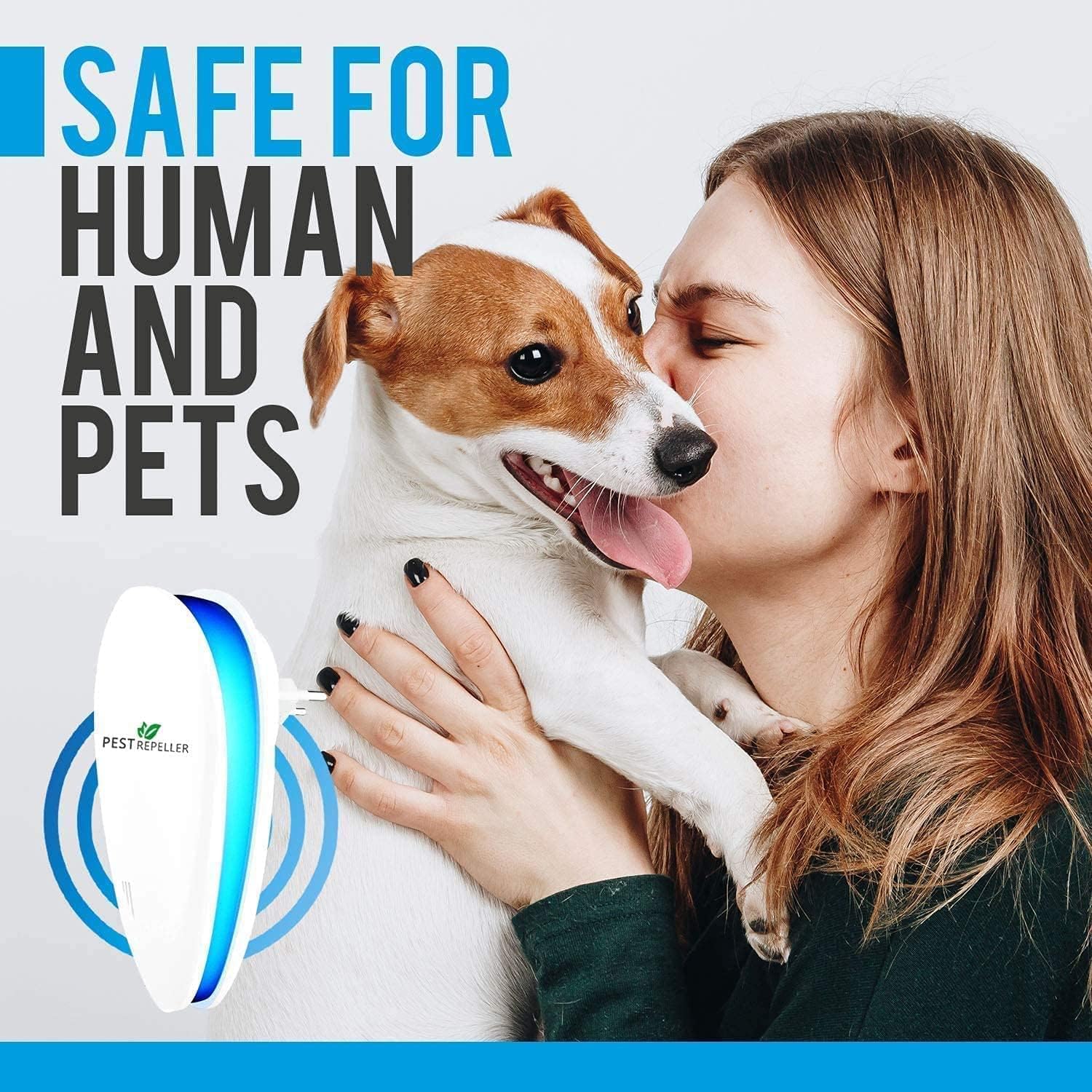 Répulsif à ultrasons 2025, répulsif à moustiques à ultrasons et contrôle électronique anti-souris, mouches, cafards, araignées, fourmis, sans danger pour animaux domestiques et humains(paquet