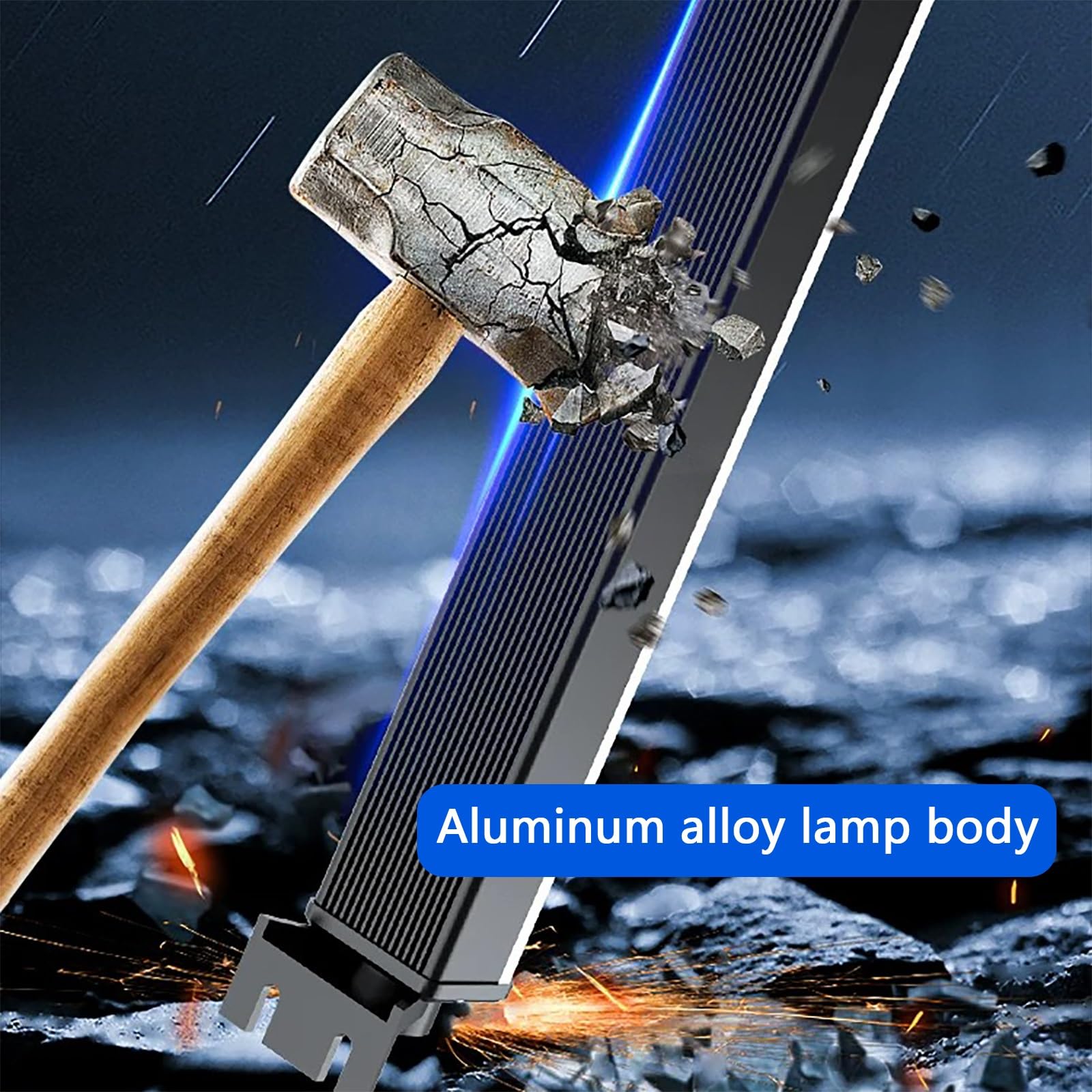 Lampa Rurowa do Warsztatów Mechanicznych, Przemysłowa Lampa Robocza, Uchwyt Obrotowy o 360°, Stopień Ochrony IP66, do Frezarek i Wiertarek(30W)