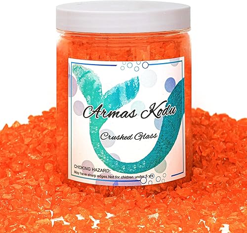 Vidrio triturado para arte de resina, piezas de vidrio roto para manualidades, relleno de jarrón, decoración del hogar, vidrio triturado para