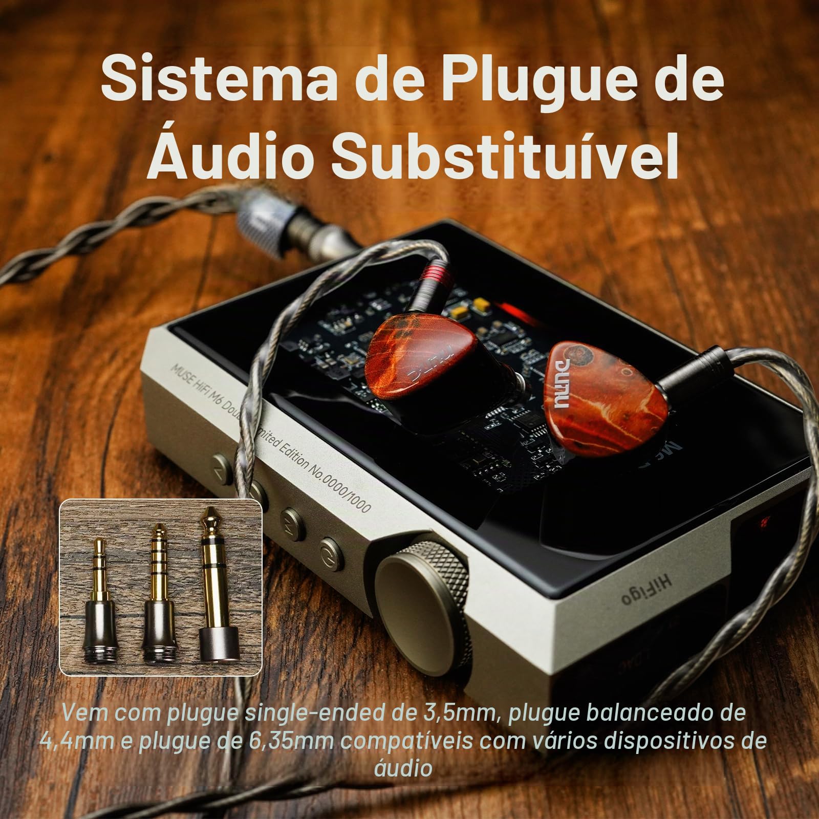HiFiGo Drivers híbridos DUNU x Gizaudio Da Vinci IEMs 2DD+4BA no
