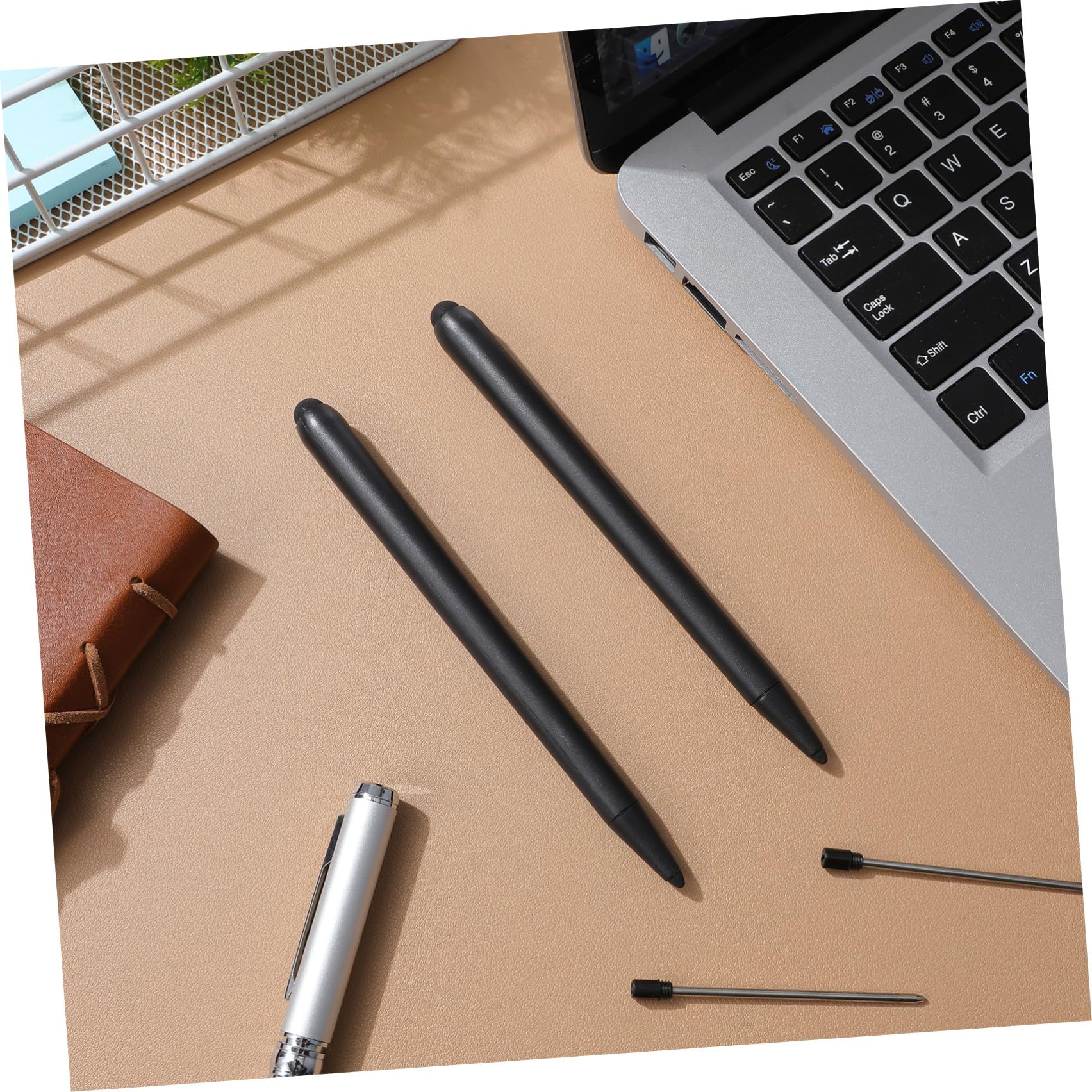 2 Pezzi Penna Touch per Schermo Dual-tip Nero in Abs | Penna per Lim Lavagna Interattiva Scuola, Uso per Insegnamento e Riunioni, Adatta a Schermi Infrarossi