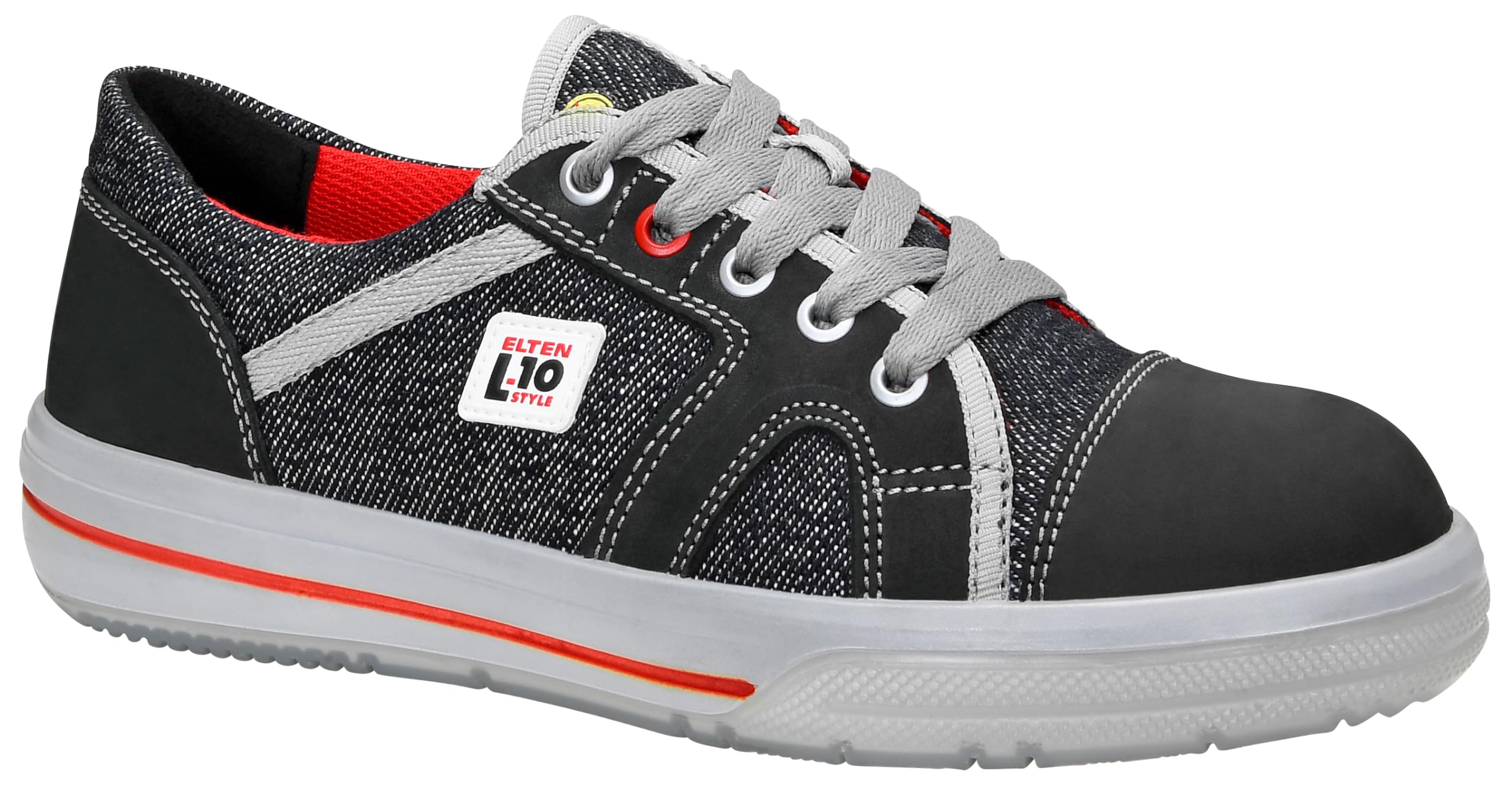 ELTEN Sicherheitsschuhe Sensation Lady Low ESD S2, Damen, Leder/Textil, Stahlkappe, leicht, sportlich