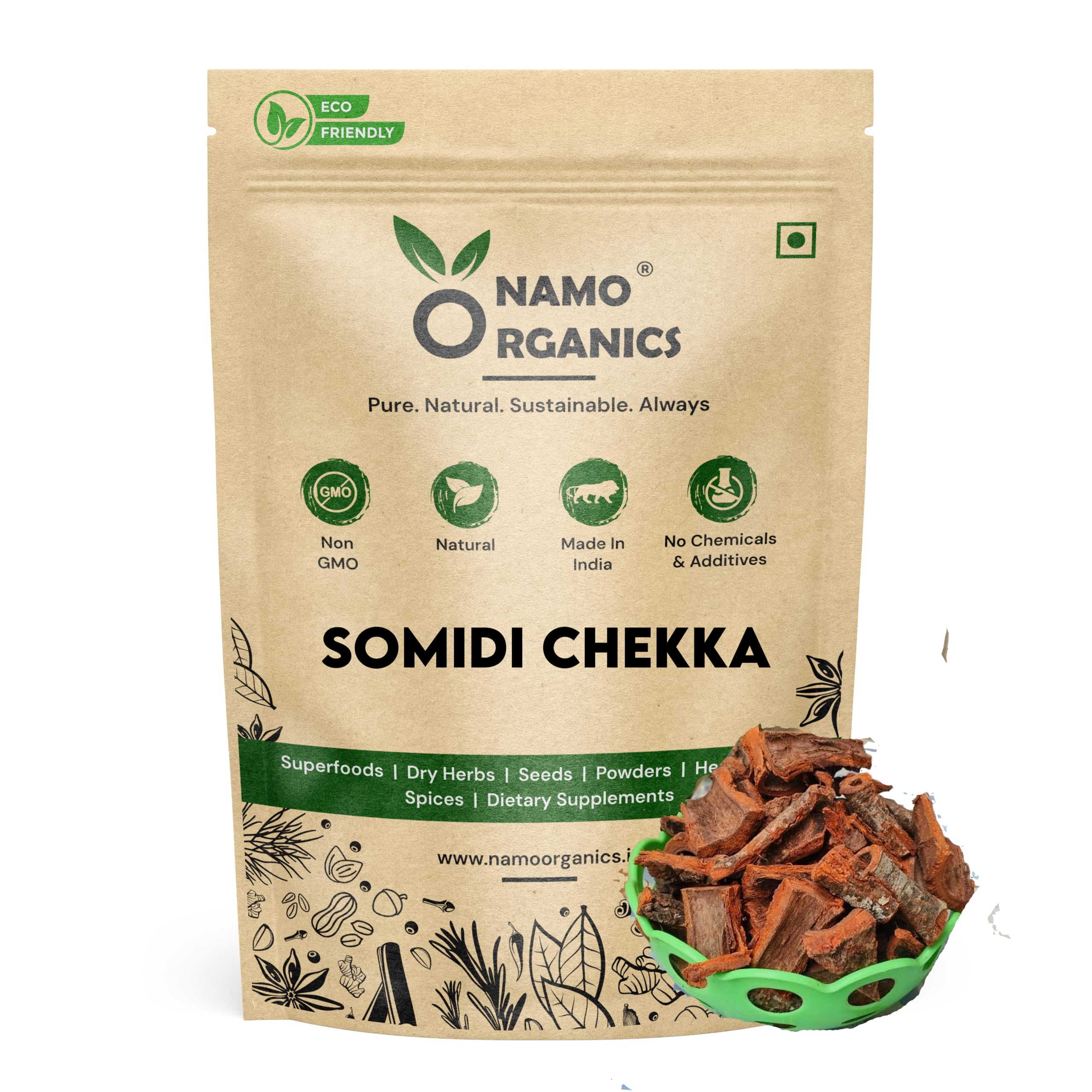 Namo Organics - Original Somidi Chekka 250g Natural Herbal Bark, Gentle Plant-Based Skin care, Chemical-Free,-image-3