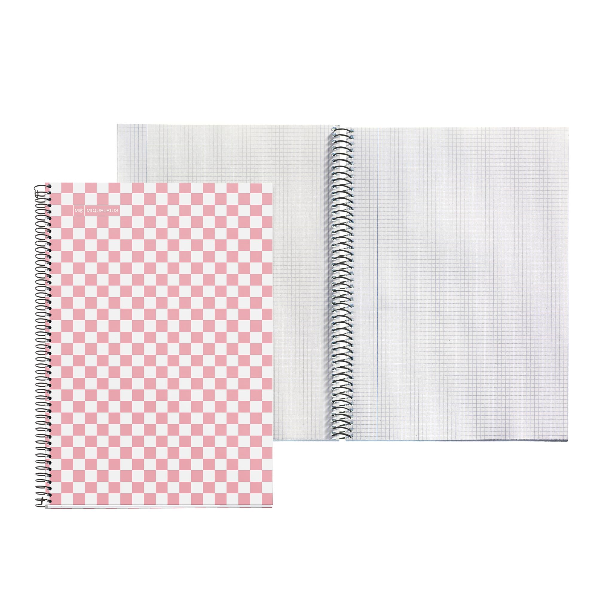 Miquelrius, School Notebook 4x4 mm, Folio Size (215 x 309 mm), 80 Sheets of 90 g/m², 4x4 mm Grid with Margin, Spiral Binding - Image 3