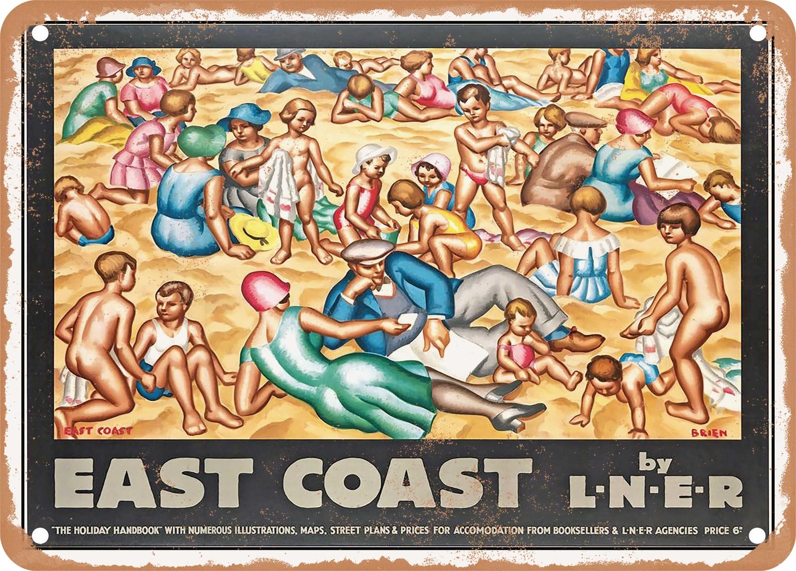 METAL SIGN - 1932 East Coast by LNER Vintage Ad home decor