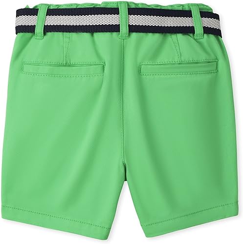 Miniatura 4 de The Children's Place Pantalones cortos chinos con cinturón para bebés varones y niños pequeños