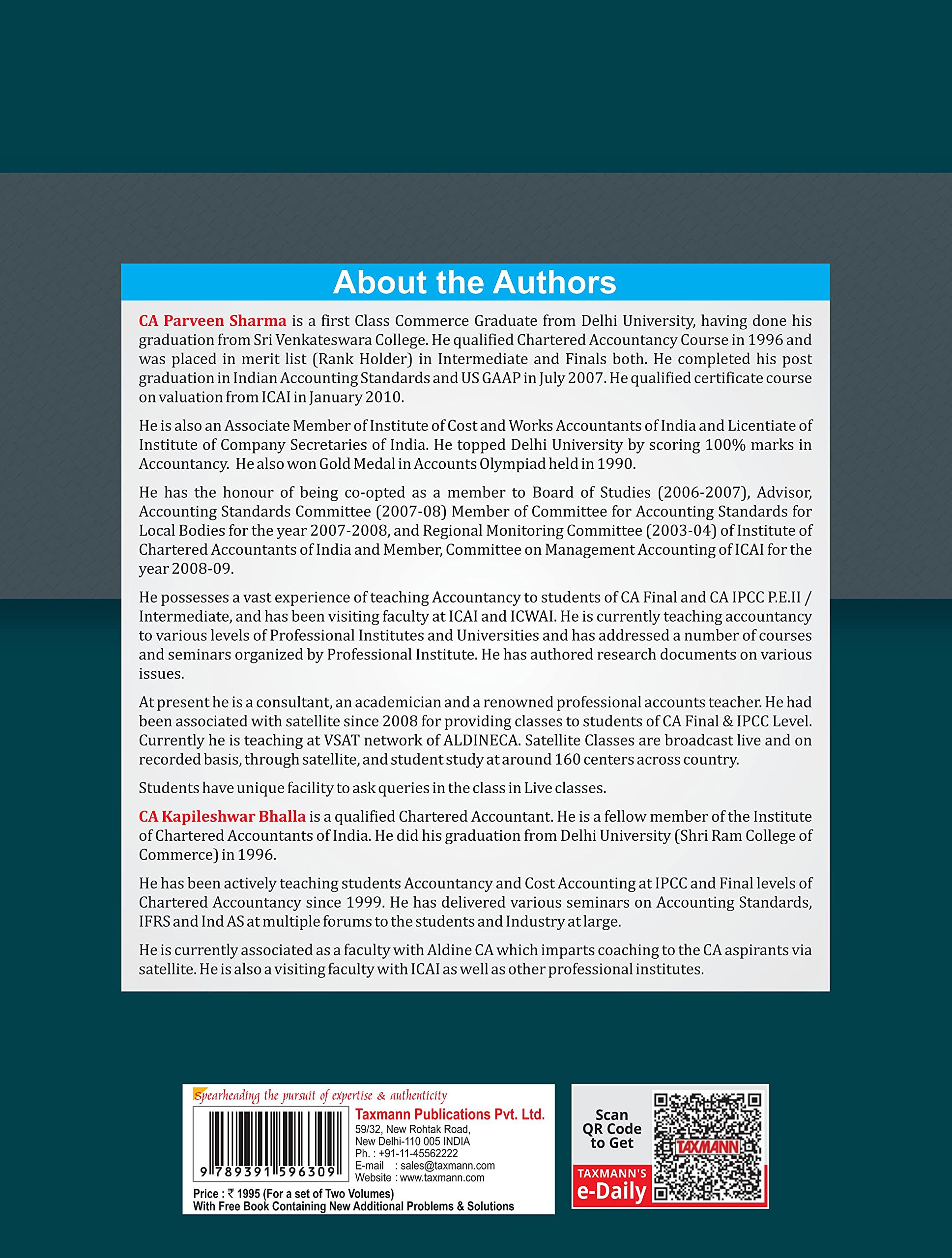 Taxmann's Financial Reporting (2 Vols.) β The Most Updated & Amended Book Comprehensively covering the Subject Matter in Simple Language with 950+ Examples/Case Studies | CA Final | New Syllabus 3