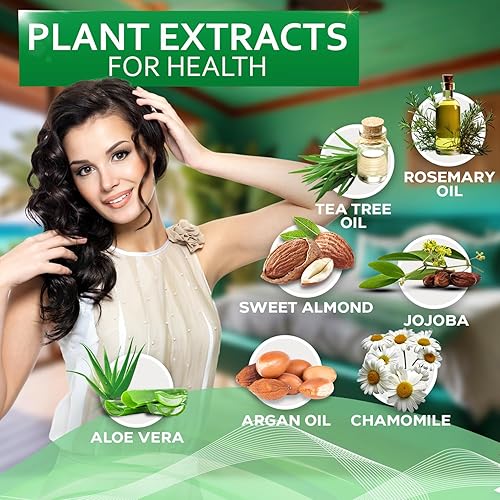 Miniatura 4 de Bellisso Mascarilla capilar con aceite de árbol de té productos para cabello seco dañado tratamiento de acondicionador profundo cuidado de