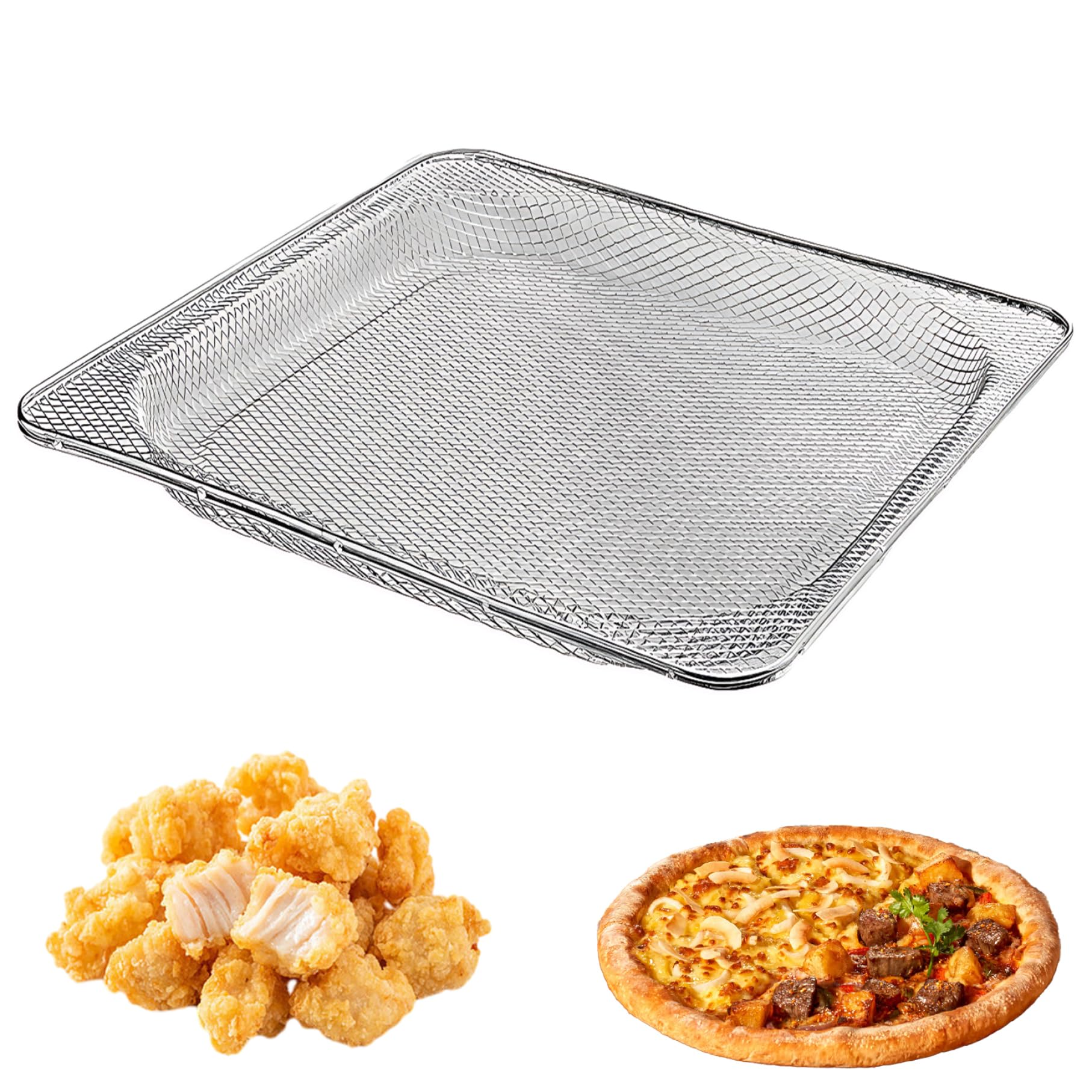 Panier de friteuse à air pour four panier antiadhésif acier inoxydable