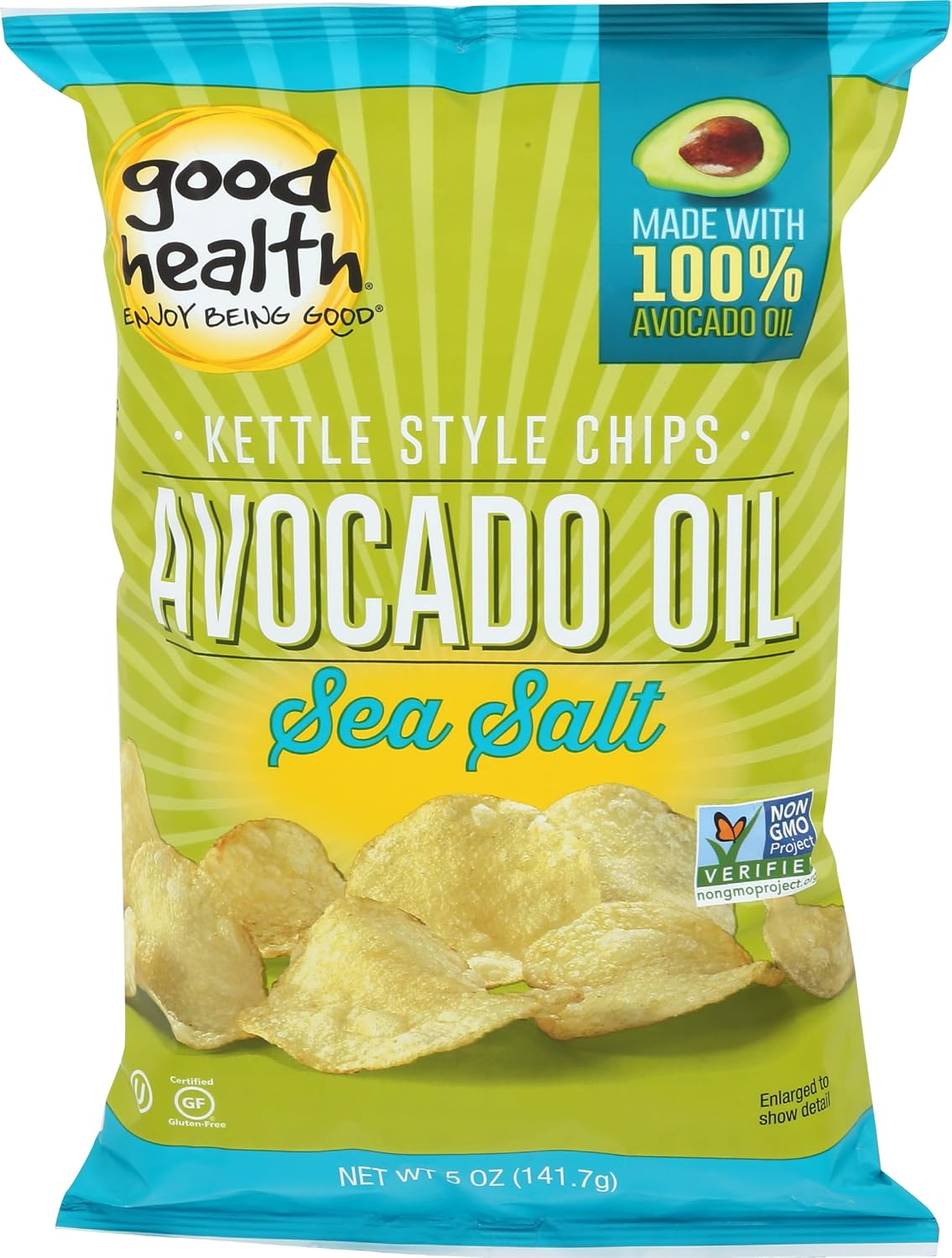 Good Health Kettle Style Chips, Avocado Oil Sea Salt Chips, 5 Oz Good Health Kettle Style Chips, Avocado Oil Sea Salt Chips, 5 Oz