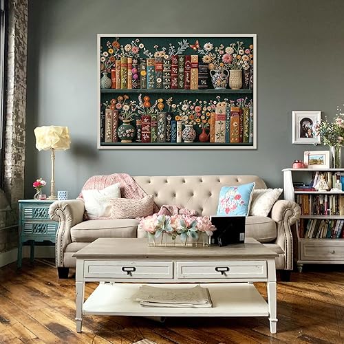 Miniatura 6 de Rompecabezas de páginas de flores silvestres para adultos de 1000 piezas, rompecabezas de arte de libro de flores vintage, rompecabezas de