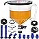 SMART JERRY - Coolant Bleeder Kit, Radiator Burping Funnel, No-Spill Coolant Funnel Kit, Radiator Flush Kit, Universal Radiat