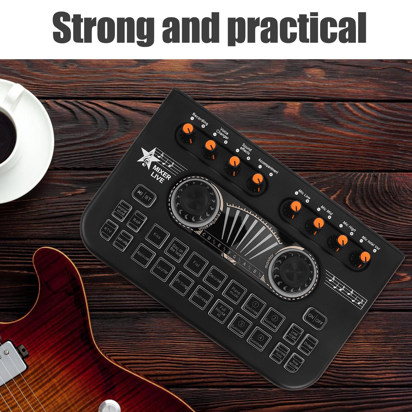 HEMOTON 1 zestaw X3 mikser audio do gier: karta dźwiękowa z wejściem mikrofonowym 3,5 mm, zmieniacz głosu, interfejs kontrolera DIY Studio do zestawu słuchawkowego, komputera, podcastu, telefonu,