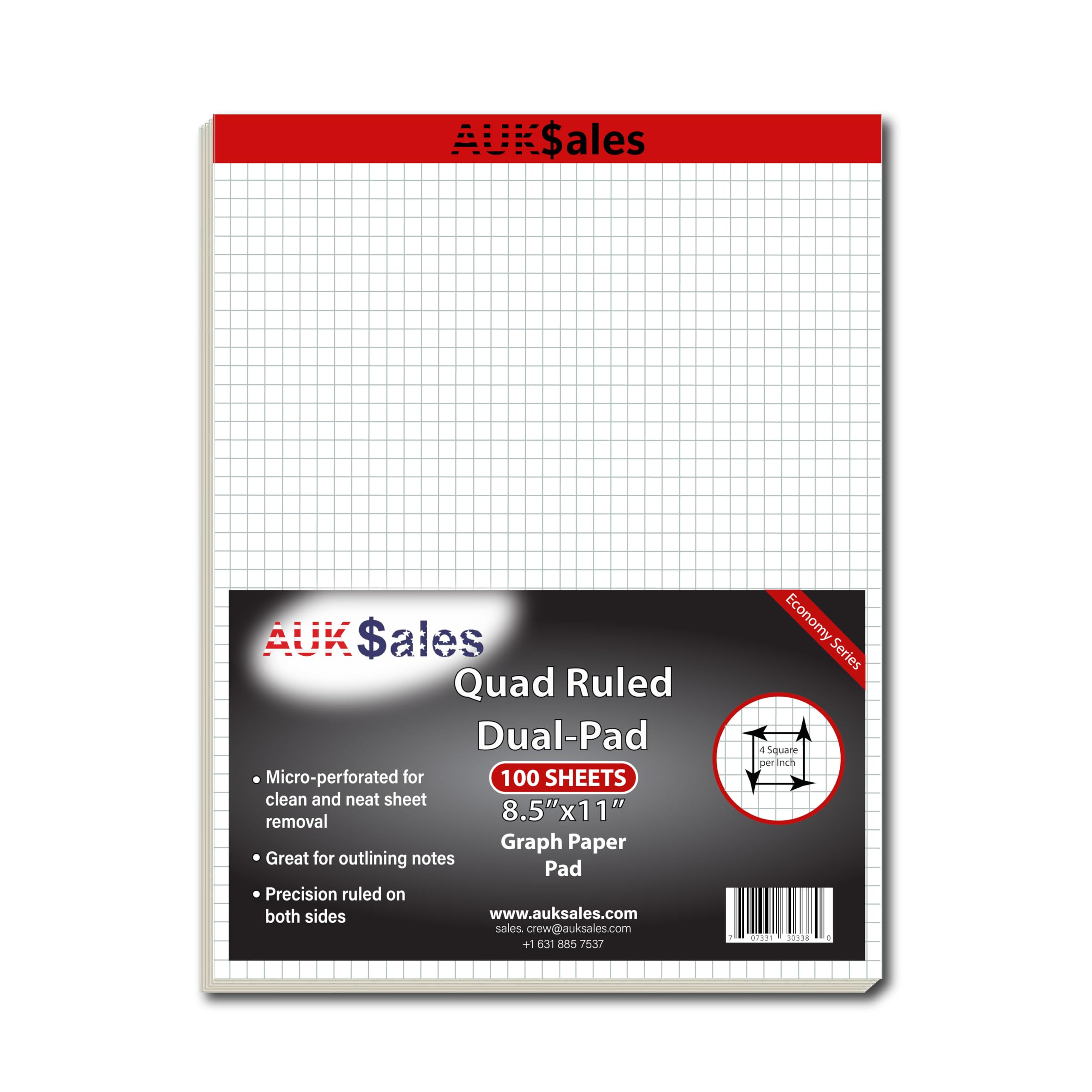 Graph Paper Pad Multisize (1, 8.5" x 11")