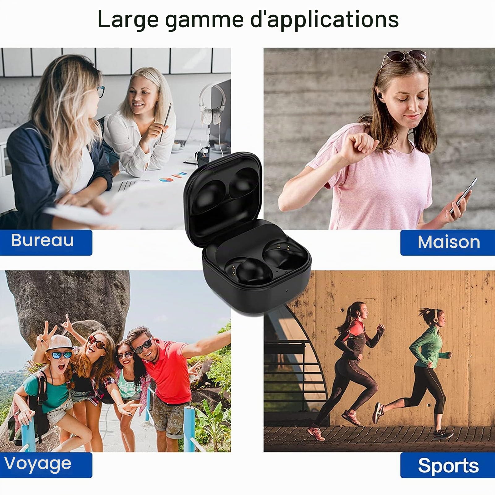 Étui de Charge pour Galaxy Buds 2 Pro, Station d'accueil pour Chargeur de Remplacement pour écouteurs Bluetooth sans Fil Samsung Galaxy Buds 2 Pro SM-R510, étui de Charge pour