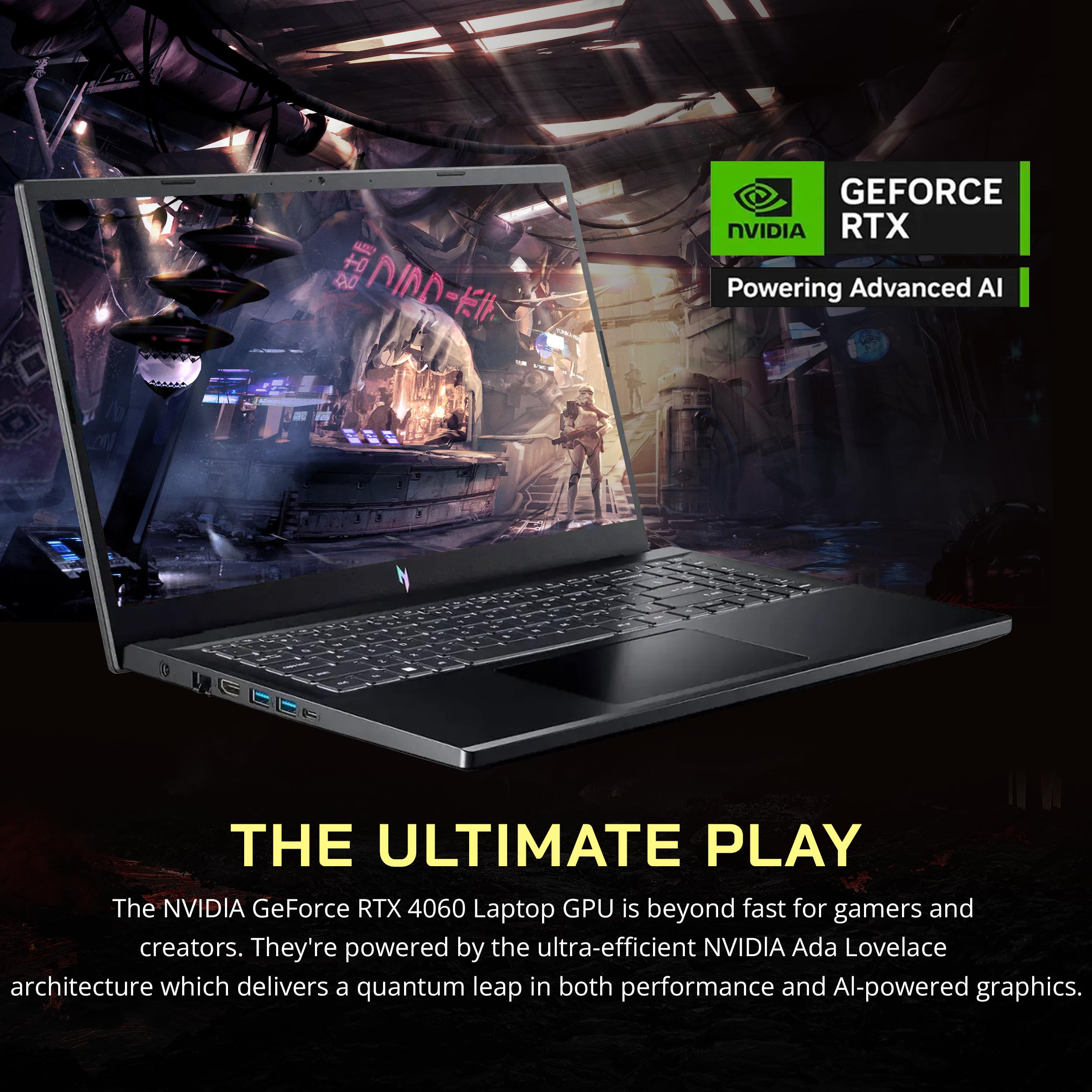 Acer Nitro V 15.6 FHD 144Hz Gaming Laptop, Intel i7-13620H, 16GB
