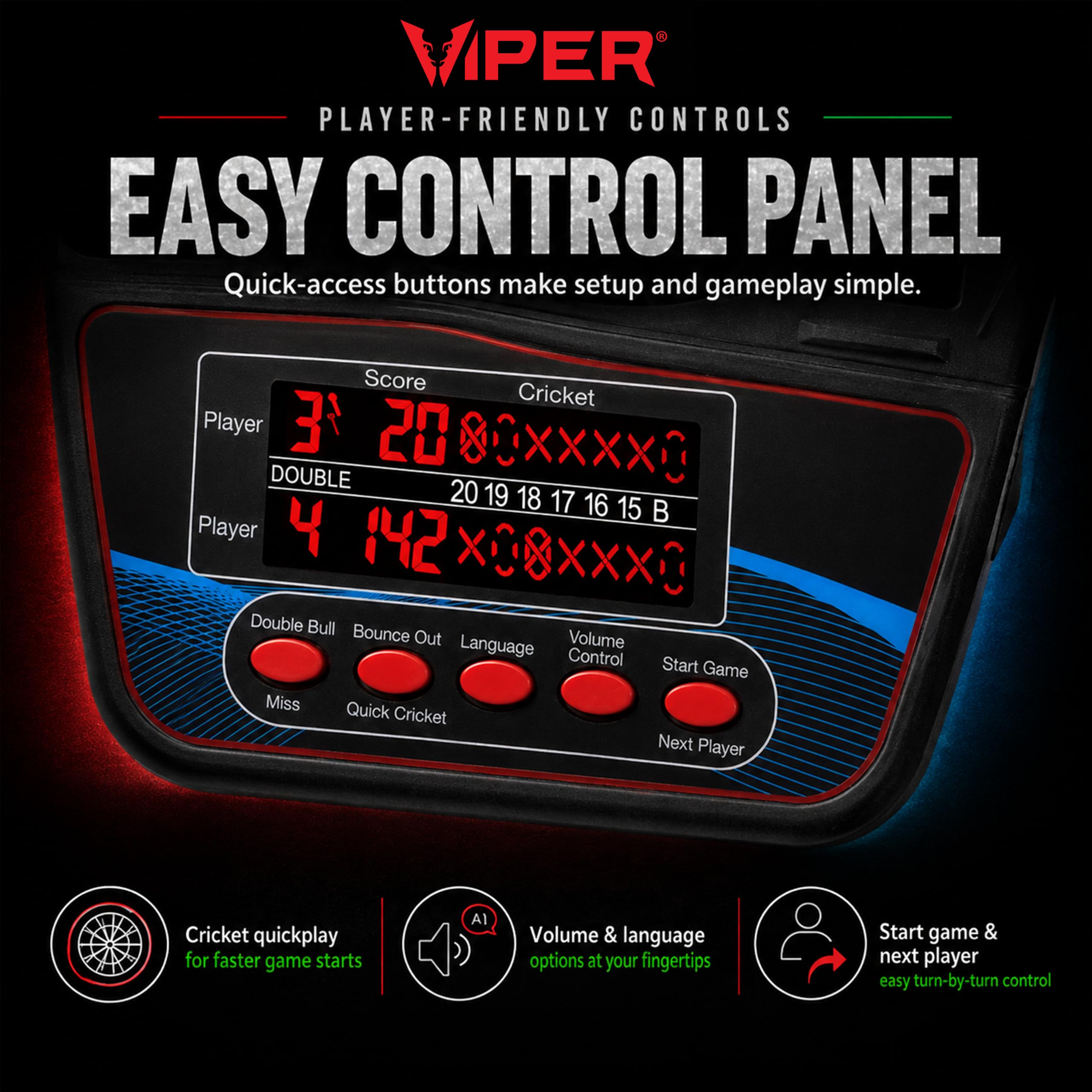 Viper Orion Elektronische Soft Spitze Dartscheibe