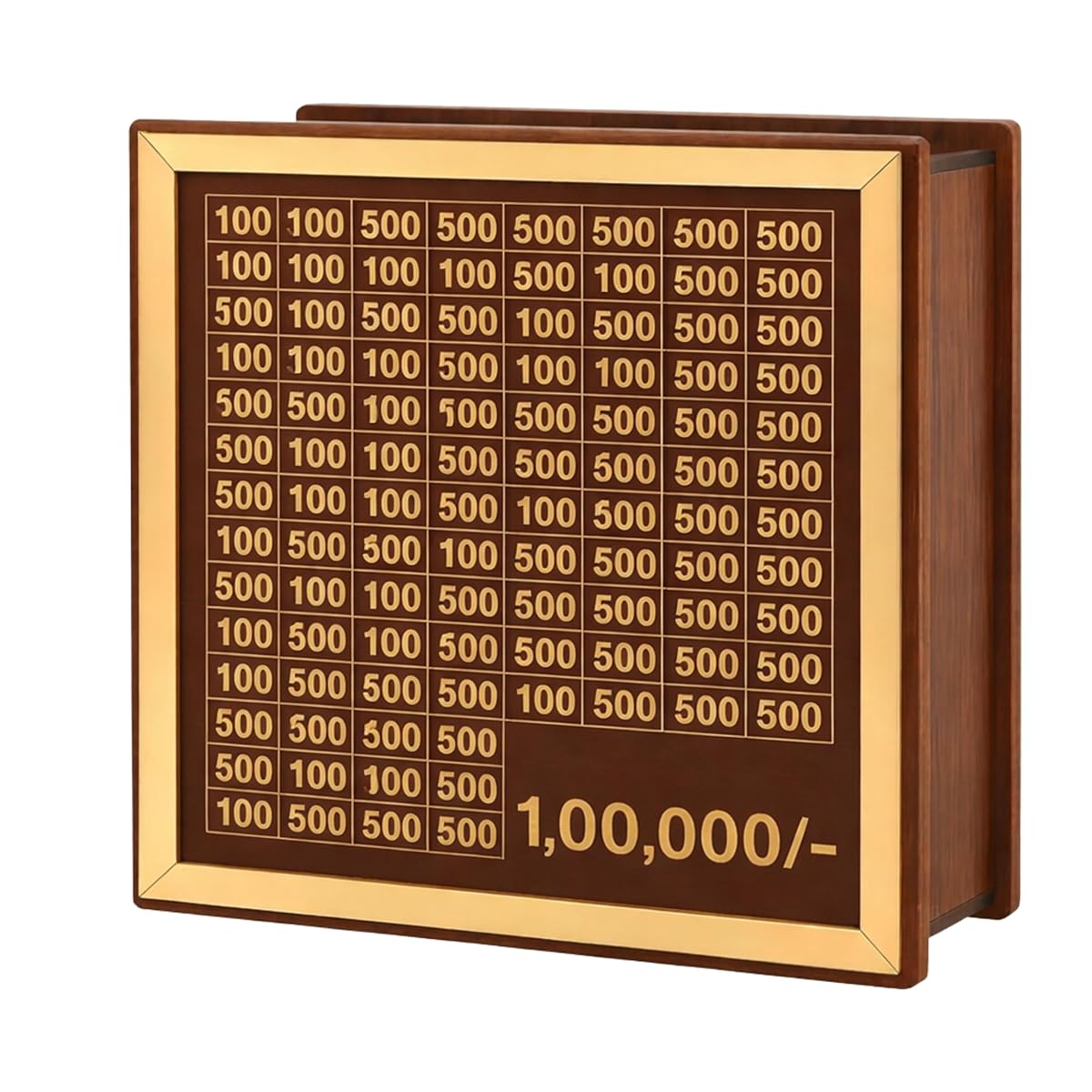 IDITRI EXPORT-Premium Wooden Money Bank with Lock – Vintage Coin Saving Box for