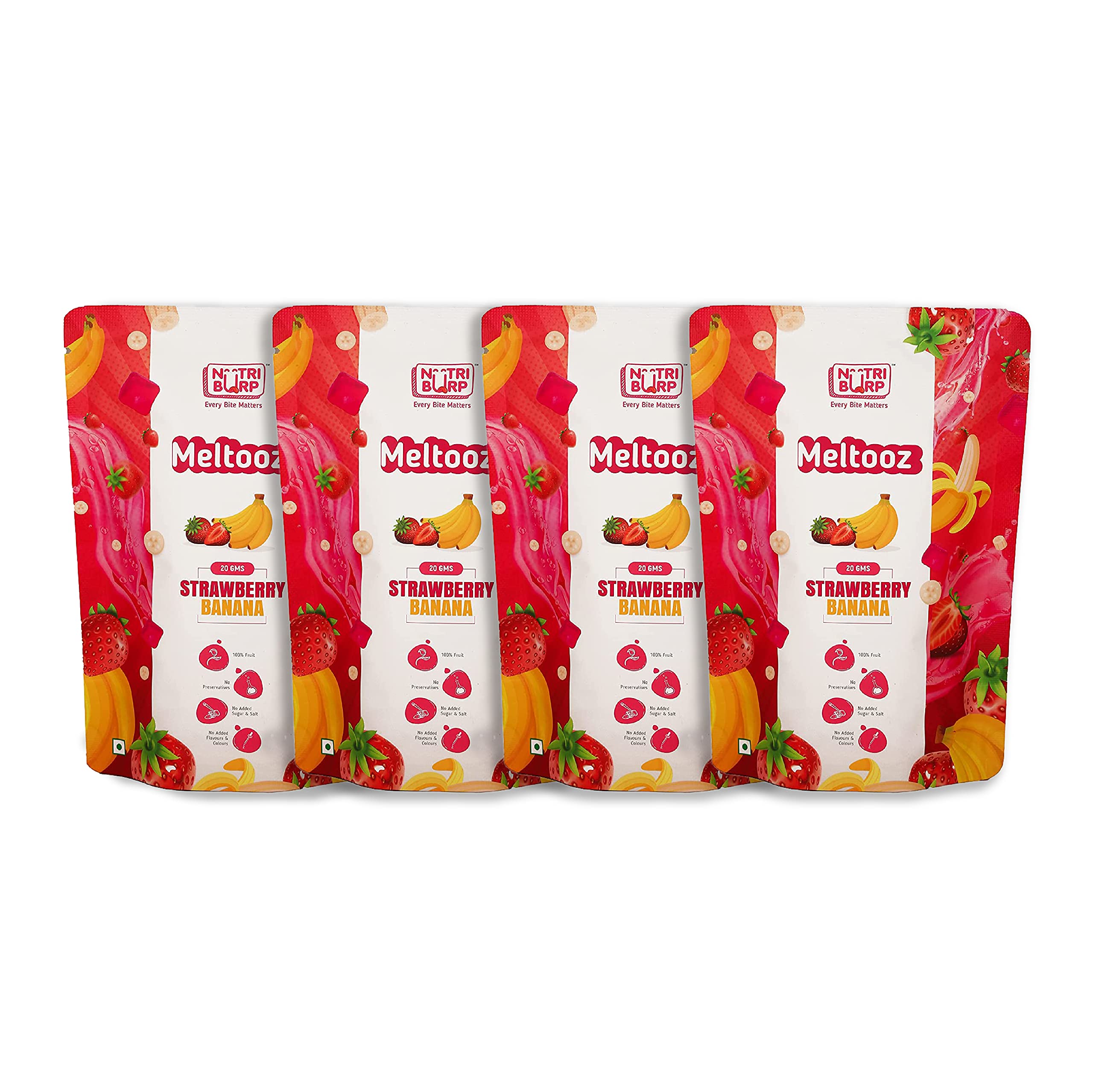 See full amazon price history chart for NutriBurp Strawberry Banana Meltooz | Natural Freeze Dried Fruit Snacks, Tasty & Healthy Snack For Kids, Ready to Eat Sugar-Free Fruit Puff, No added Flavours, Preservatives (Pouch, 20gm-Pack of 4) NutriBurp Strawberry Banana Meltooz | Natural Freeze Dried Fruit Snacks, Tasty & Healthy Snack For Kids, Ready to Eat Sugar-Free Fruit Puff, No added Flavours, Preservatives (Pouch, 20gm-Pack of 4) (B0C5DQ8B1F) Amazon Price History, Amazon Price Tracker