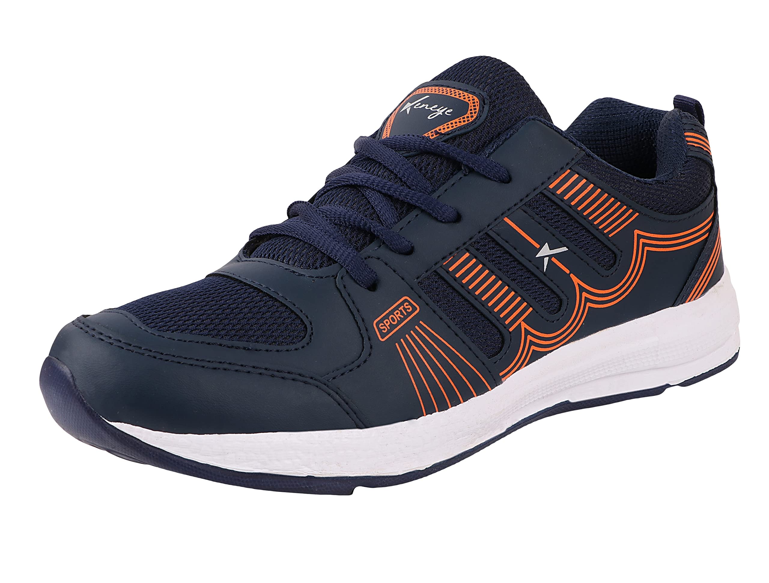 Keneye Mens Lightweight Running Shoes||Walking Shoes|| Jogging||Trekking||Stylish Shoes||Outdoor Shoes for Men||Blue Orange UK/in-9 (B09SH6CBNH) Amazon Price History, Amazon Price Tracker