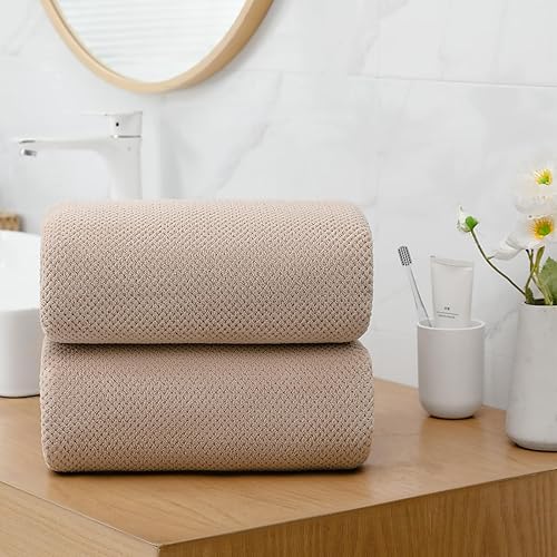 Miniatura 4 de YTYC Toallas, toallas de baño extra grandes de 29 x 59 pulgadas para baño, toallas de ducha súper suaves de secado rápido, peso ligero, microfibra