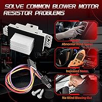 Vista 5 de 15-81773 Kit de resistencia de motor de ventilador de HVAC con arnés compatible con Chevy Silverado Tahoe Suburban Avalanche Trailblazer GMC Sierra