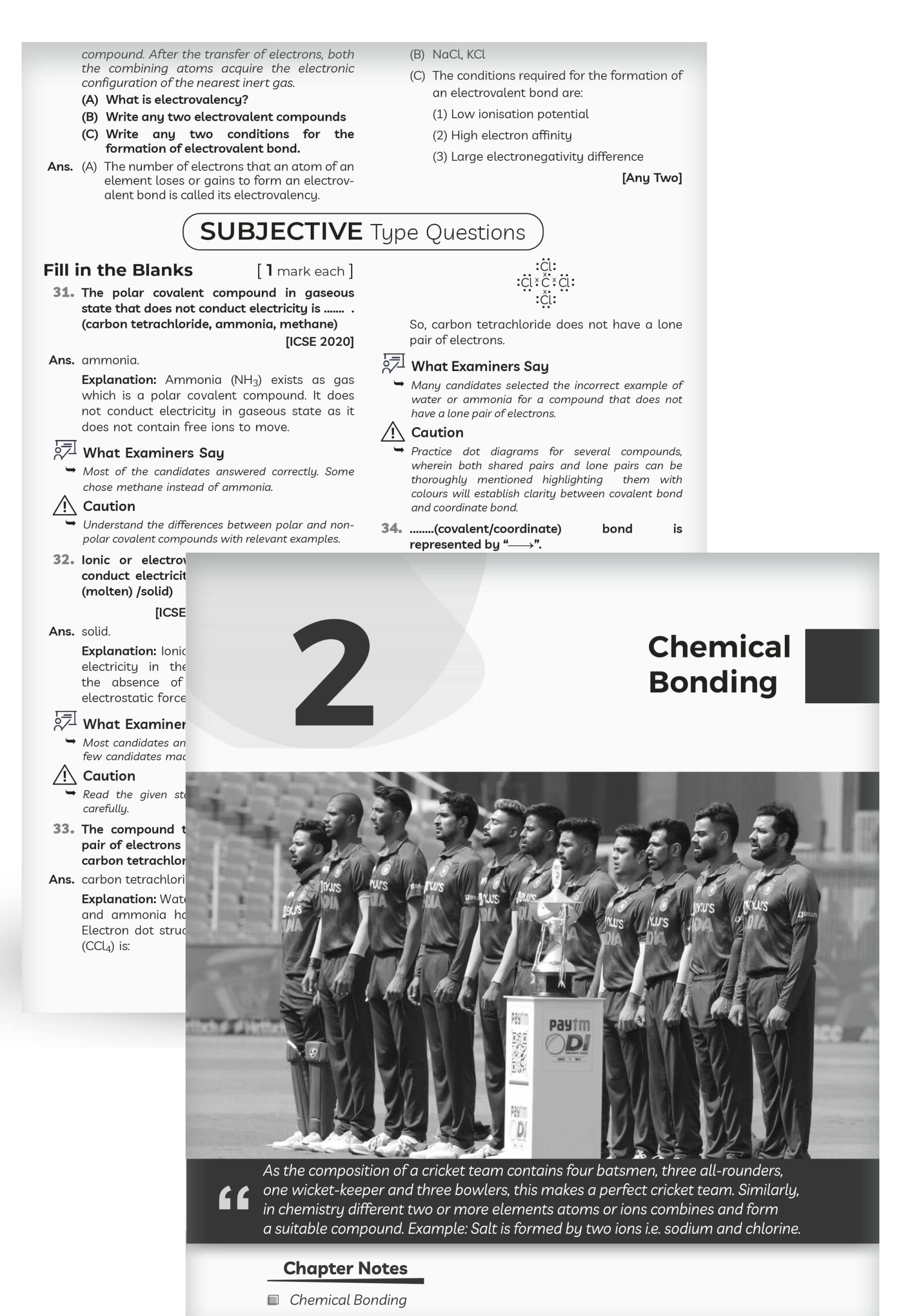 Educart ICSE Class 10 Question Bank 2024 + Solved Paper CHEMISTRY (based on 17th June'23 Specimen Paper) for 2023-24 2