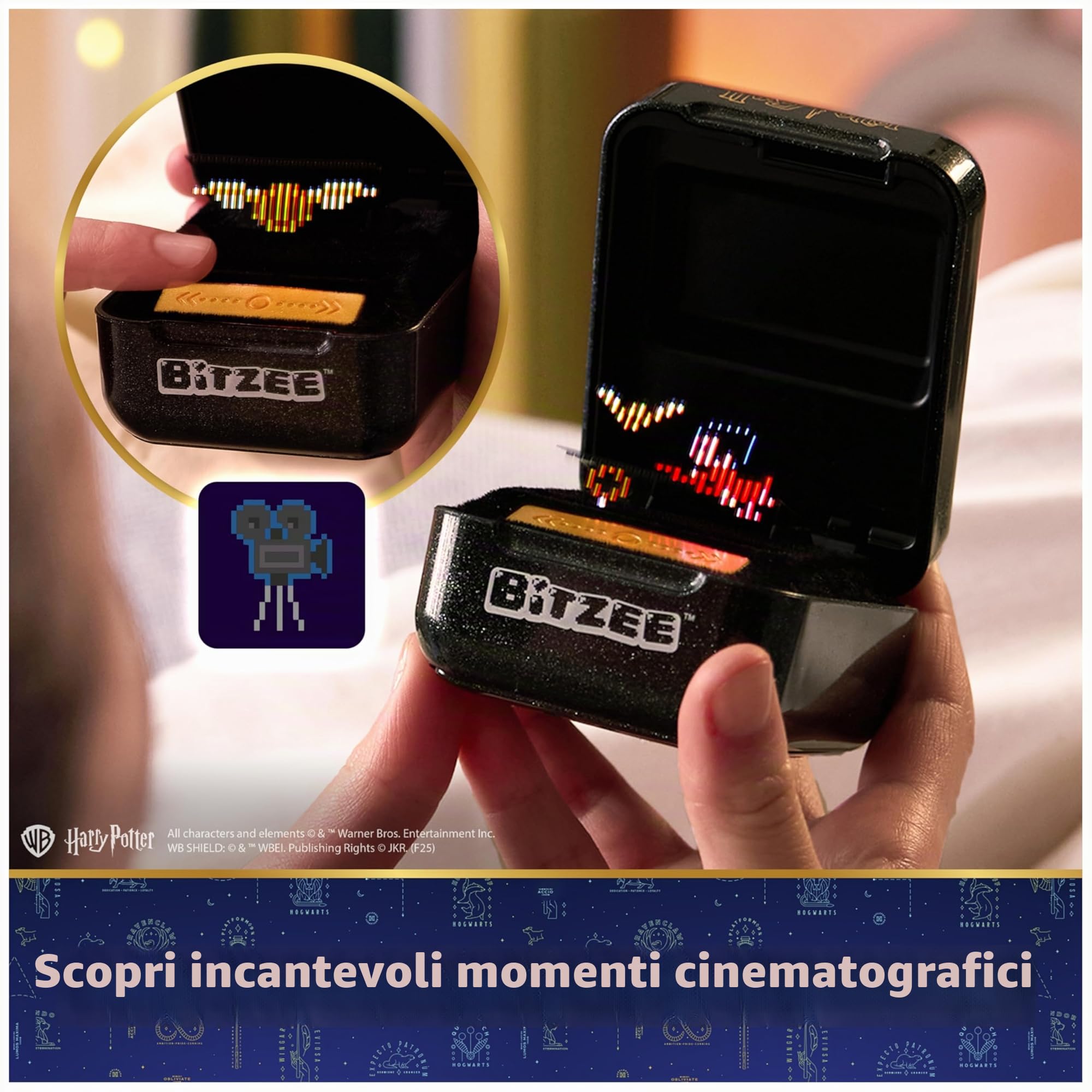 Bitzee Harry Potter, il tuo Amico Digitale e Interattivo, 20 Maghi e Personaggi all'Interno da Collezionare, Reagisce al Tocco, Giocattolo per Bambini e Bambine, 5+ Anni