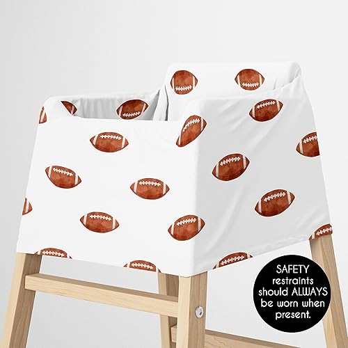 Miniatura 5 de Sweet Jojo Designs Funda de asiento de coche de bebé para bebé, color marrón y blanco, para lactancia, silla alta, carrito de compras, cochecito,