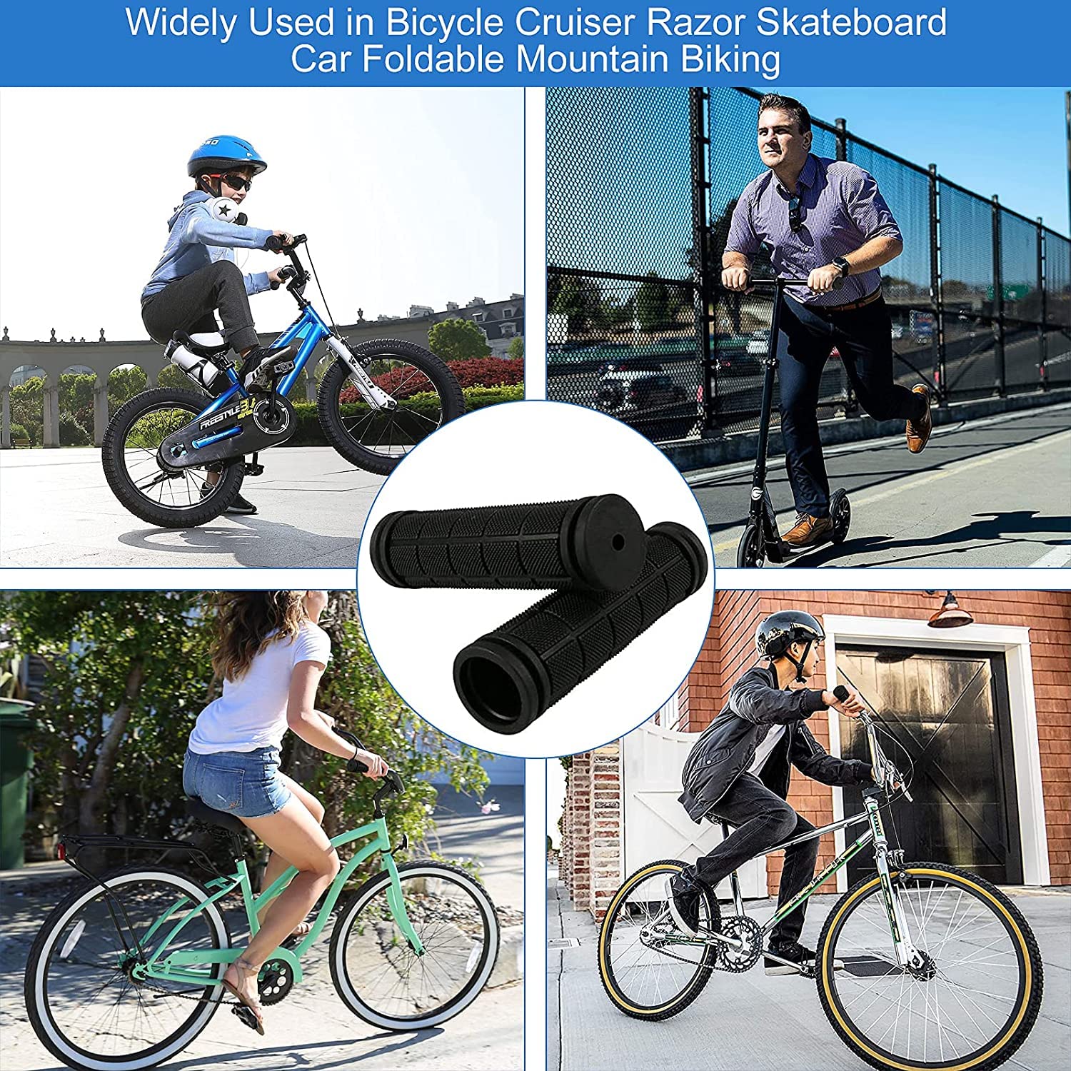 Fahrradlenkergriffe, 6 Paar, einfarbig, Kinderfahrradlenker Fahrradlenkergriffe, 6 Paar, einfarbig, Kinderfahrradlenker