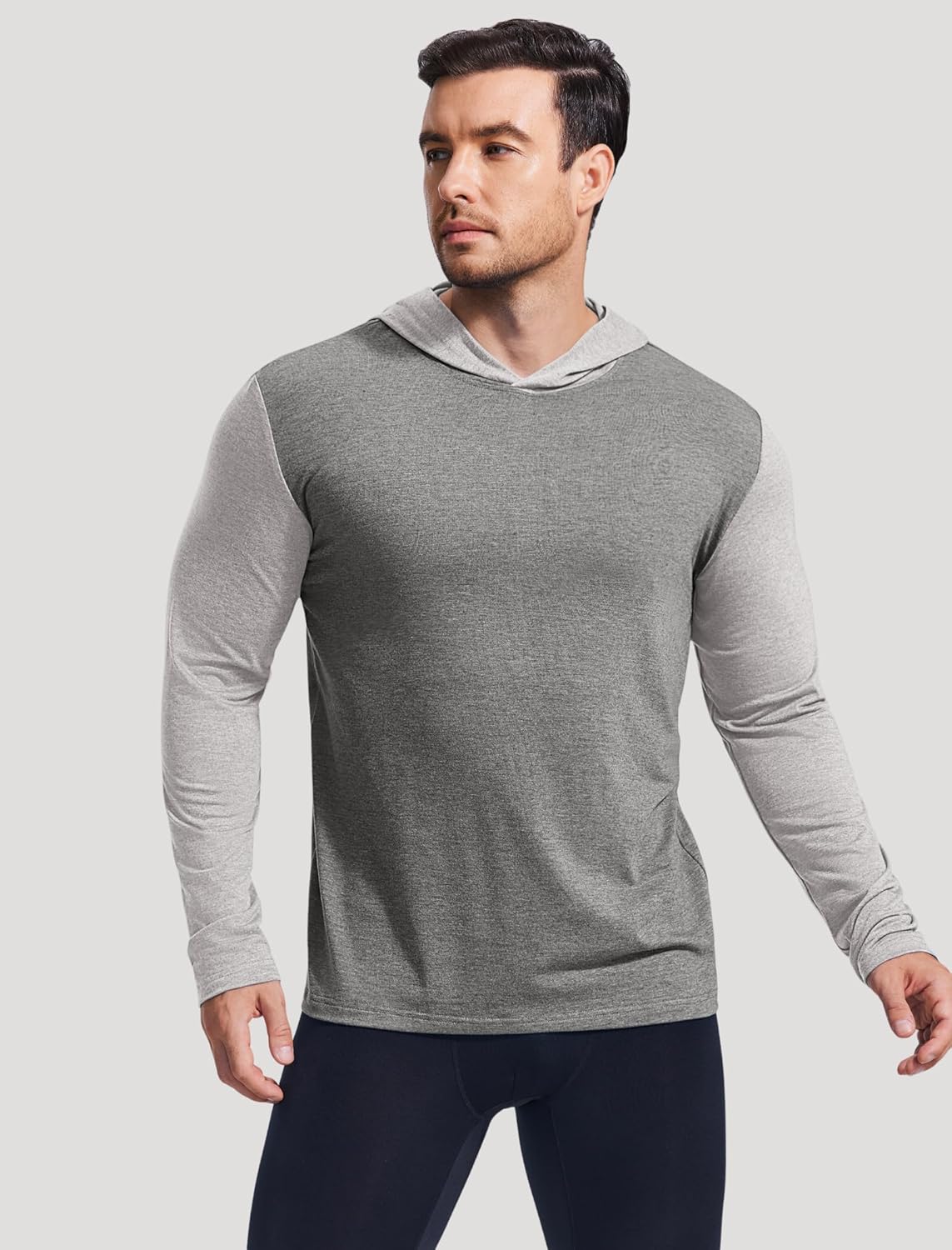 PINSPARK Lightweight Pullover Hoodies for Men Long Sleeve Hoodie for Golf Gym Workout Athletic Sweatshirt - Image 2