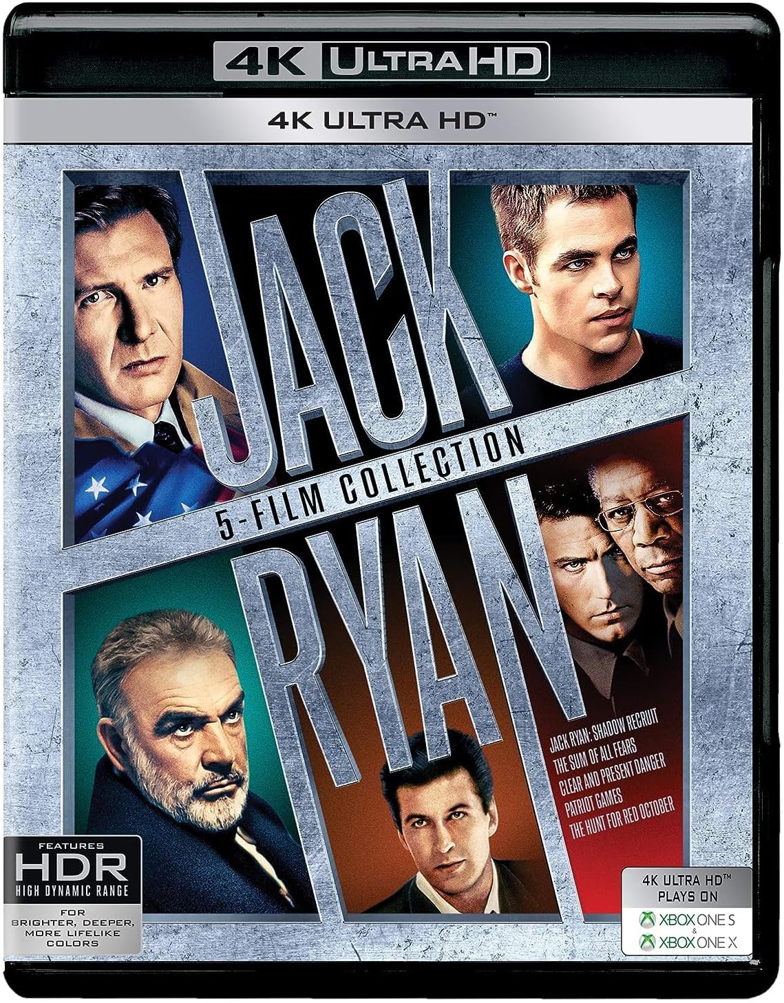 Jack Ryan 5-Film Collection [4K UHD] Sean Connery, Alec Baldwin, Harrison Ford, Ben Affleck, Phil Alden Robinson, Kenneth Branagh (Director) - Region Free