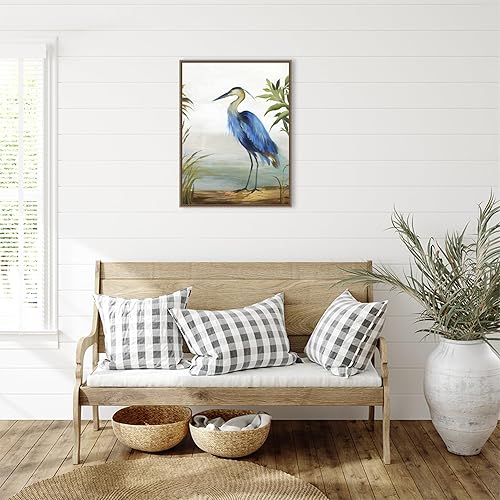 Miniatura 5 de Amanti Art Lienzo enmarcado para pared, 30 x 23 pulgadas, garza azul por Aimee Wilson, lienzo enmarcado para pared, obras de arte de animales,