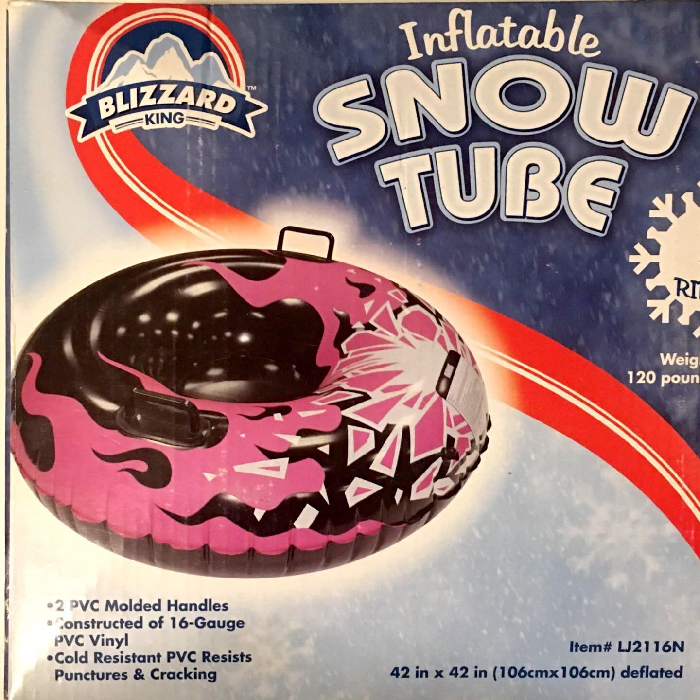 blizzard king inflatable snow tube Sports & Outdoors