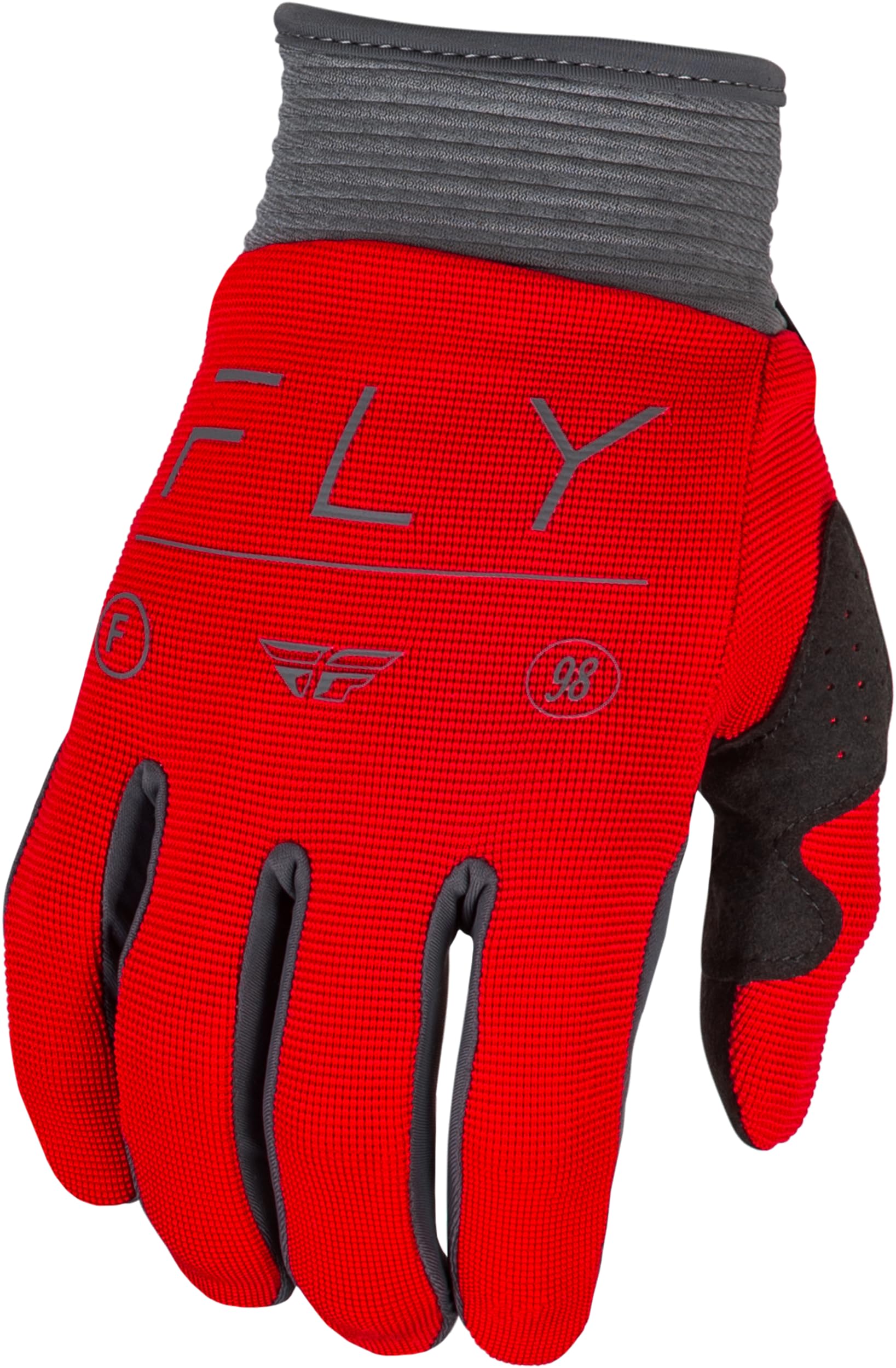 Fly Racing F-16 Mens Gloves MX BMX MTB Off-Road Riding Red Charcoal White Large