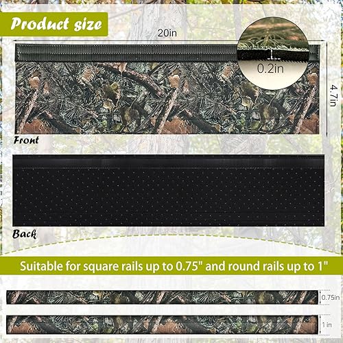 Miniatura 2 de YUNVI 4 almohadillas para riel de árbol, almohadillas de riel de tiro Summit Treestands, soporte de escalera para árbol de tiro, riel de tiro,