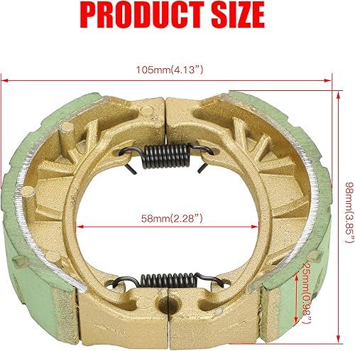 Miniatura 15 de GREHUA Kit de zapatas de freno de bicicleta y ajustador de cadena compatible con Coleman CT200U CT200U-EX BT200X Massimo Baja Warrior MB165 MB200