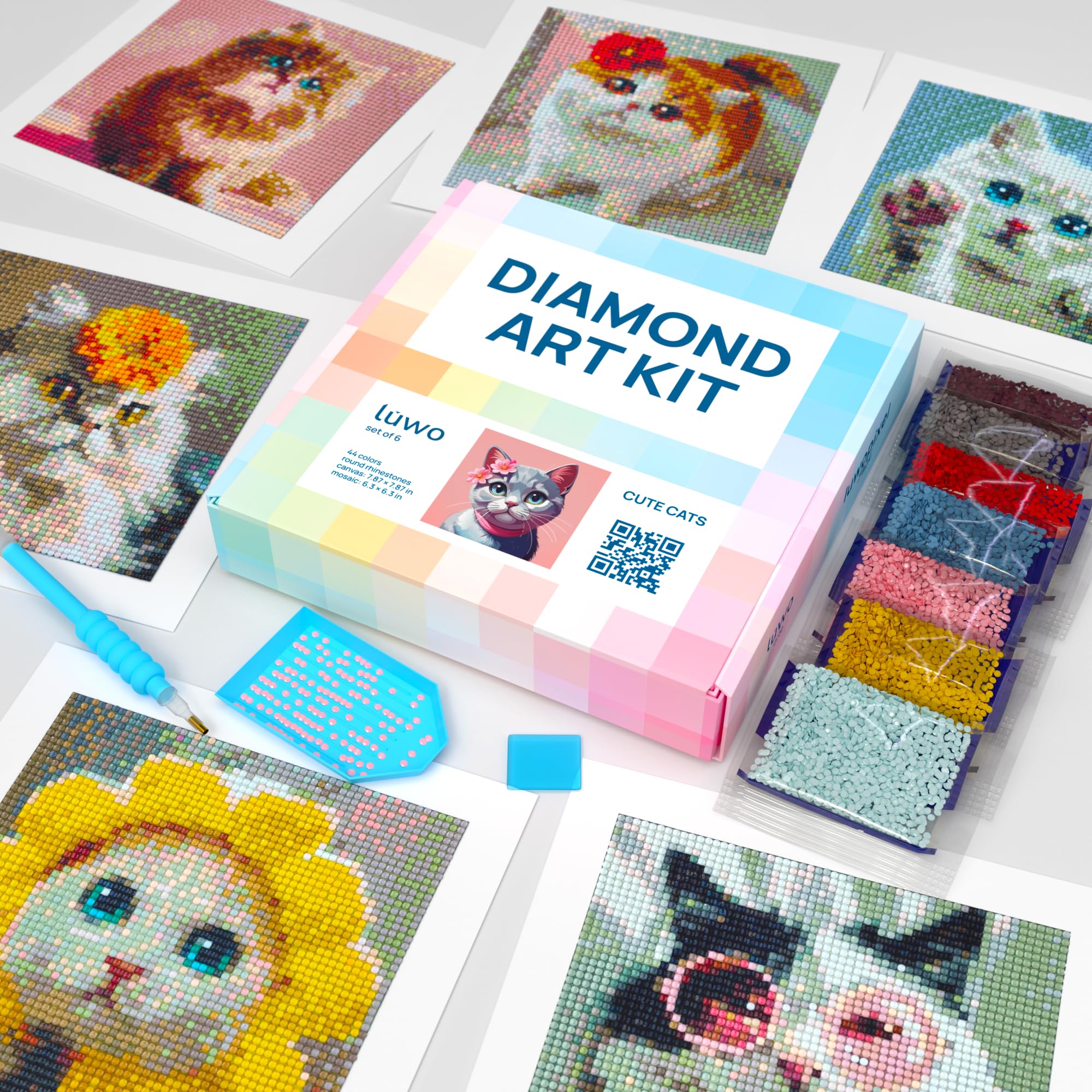Funny Meme Cat Diamond Art Kits - Beginner Friendly -15