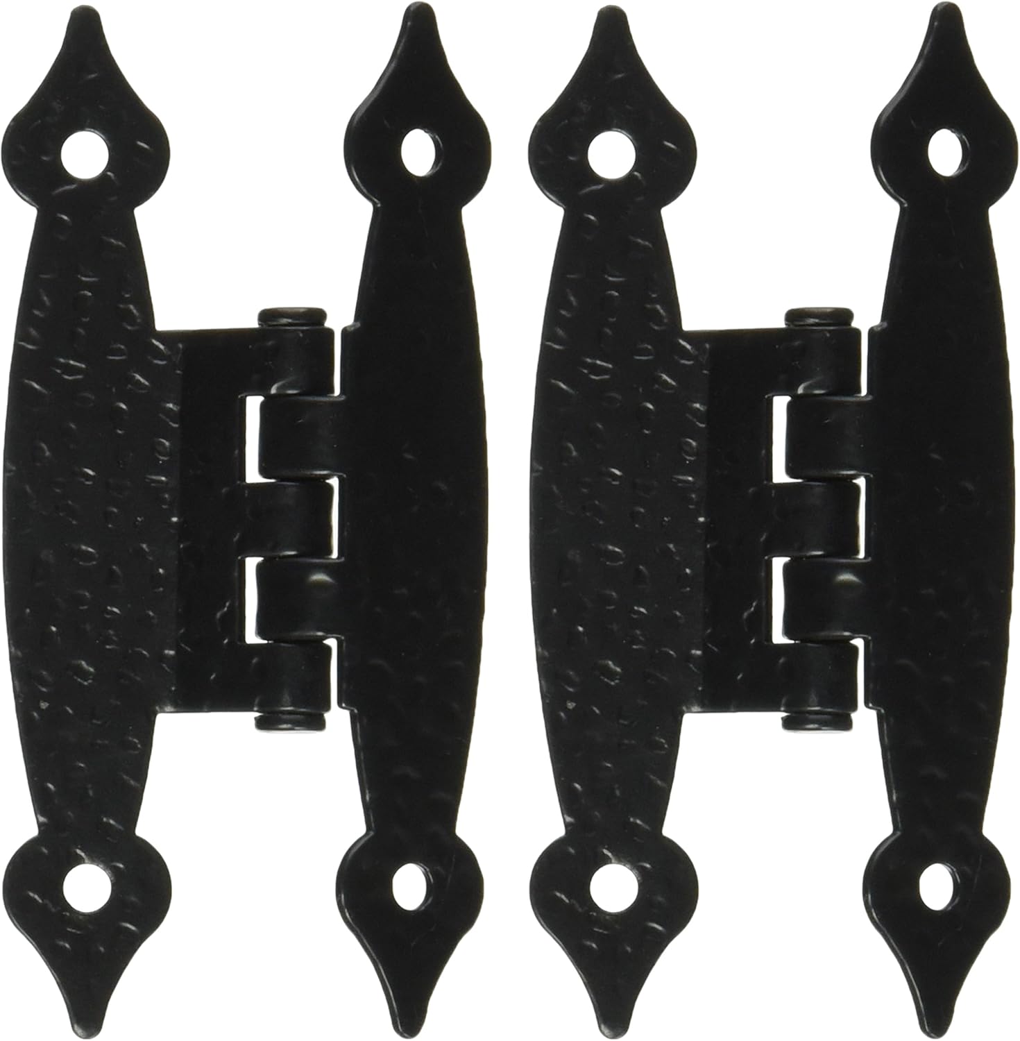 Ultra Hardware 35084 3.5" H Black Offset Hinge Door Hinges