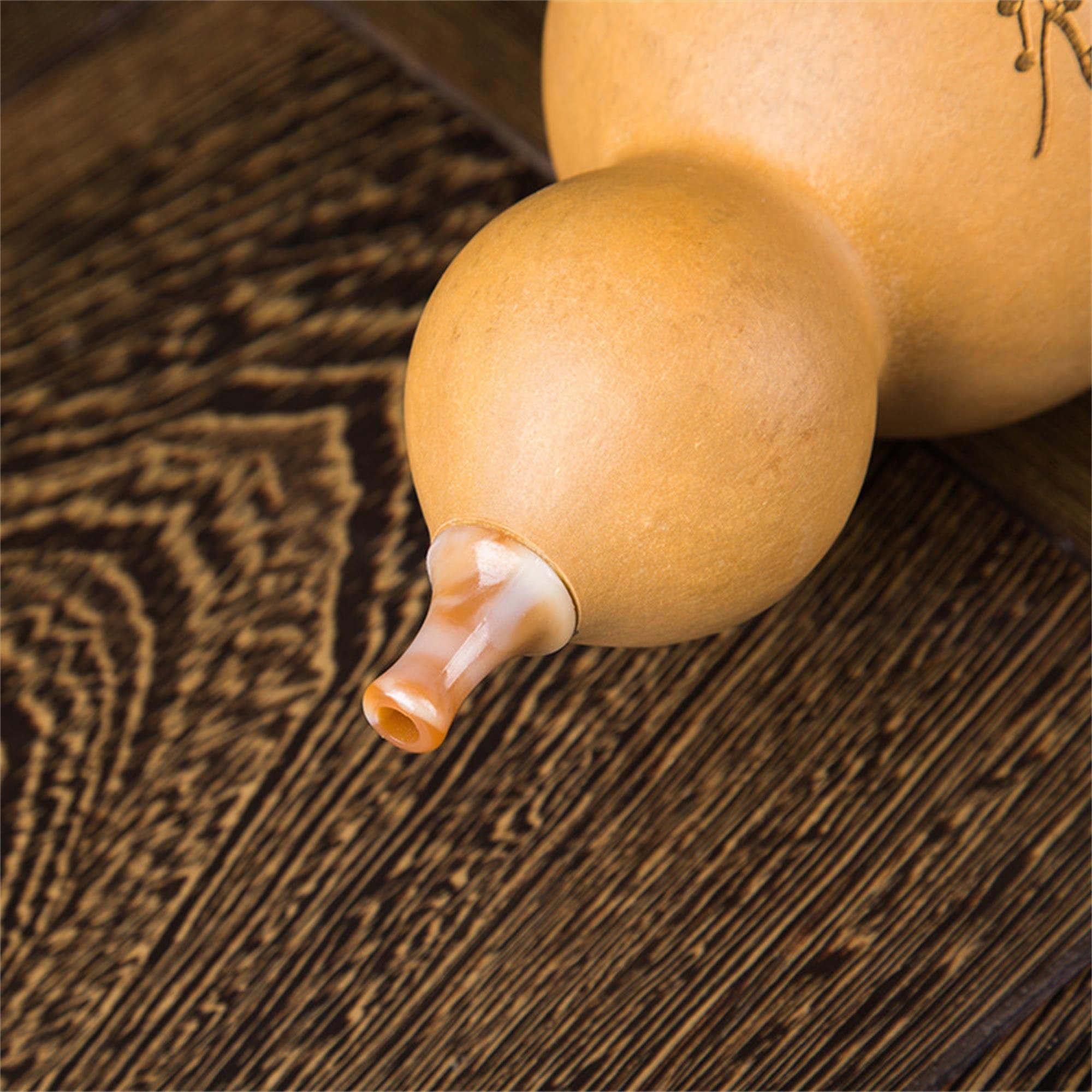 Hulusi Flûte Traditionnel Chinois 3 Tone Bb/C/D Key avec Étui Naturel pour Enfants Adultes Débutant