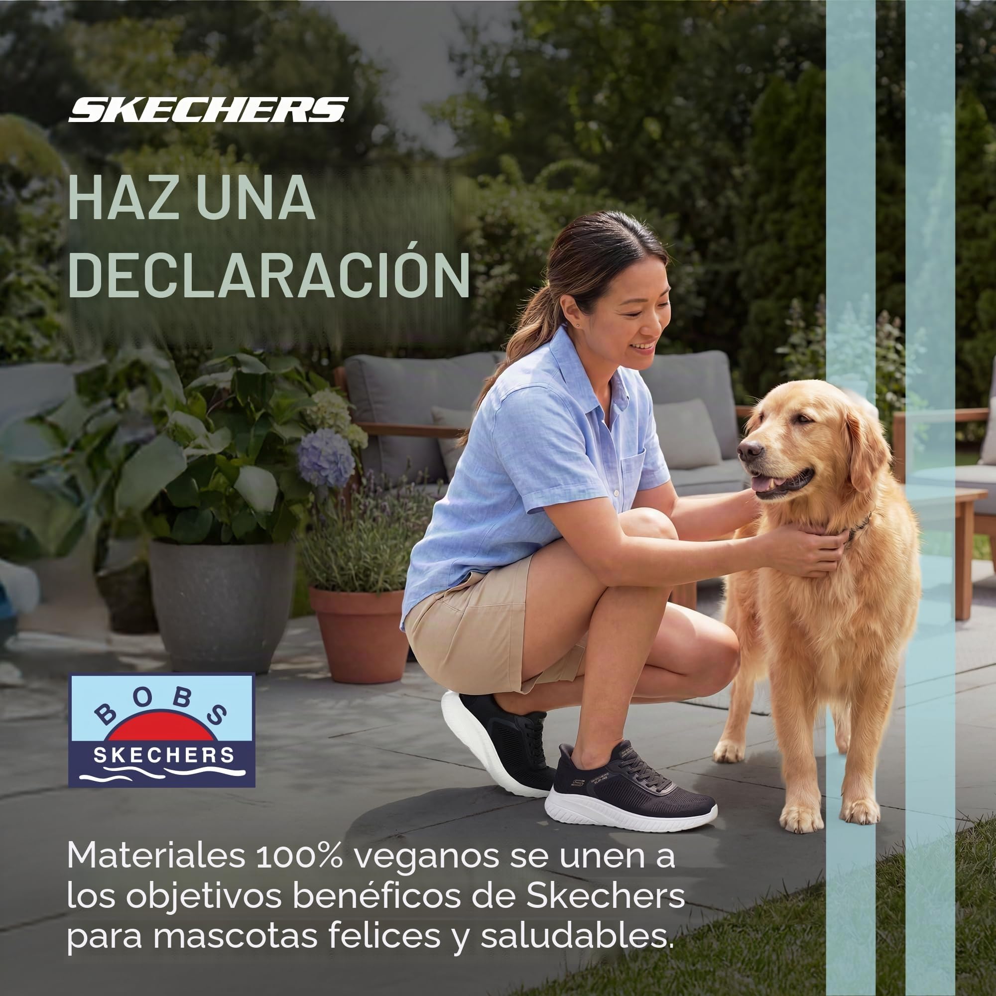 Skechers Mujer Bobs Squad Chaos Current Muse Slip-In Entrenador