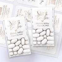 Vista 7 de 25 PCS Personalized Mint to be Tic Tac stickers for Party Favors in Gold, Silver or Rose Gold, Custom Wedding favor mint labels for mini tic tac