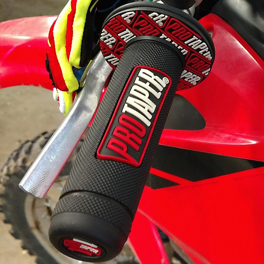 7/8" Practical Motorcycle Hand Grips Dirt Bike Motocross Gel Handlebar 2Pc- Black - View #9