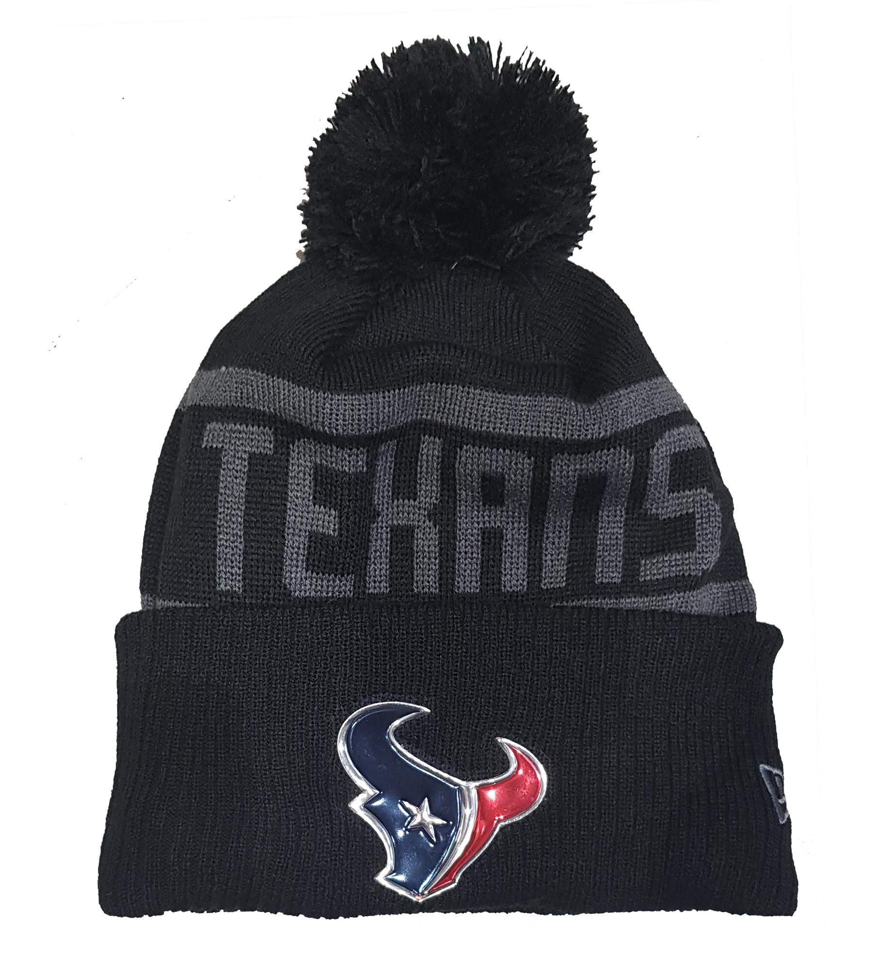 New Era Unisex Texans-Black Houston Texans Beanie Nfl Black Collection Black - One-Size