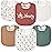 Susurration Muslin Baby Drool Bibs 6Pack Soft Square Adjustable Baby Bandana Bibs for Unisex Girls & Boys (Merry Christmas)