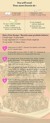 Miniatura 2 de XO Baking Co. Gourmet Fudge Brownie Mix  Mezcla de brownie de chispas de chocolate sin OMG sin gluten  17 onzas (caja de 1)